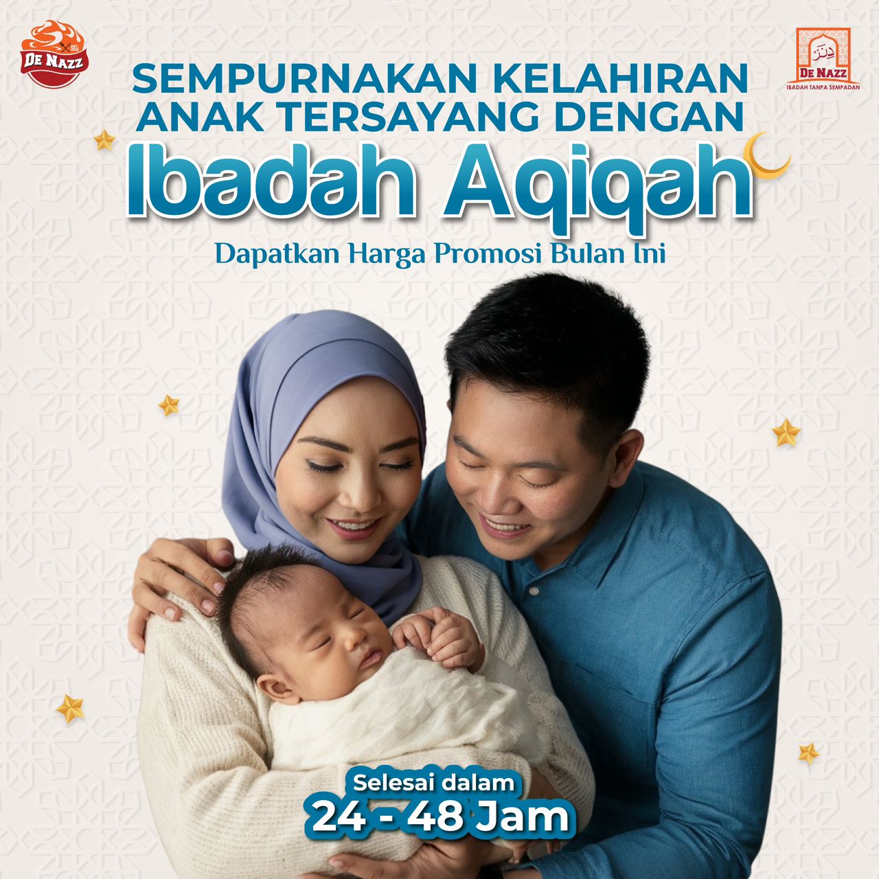 De Nazz - Aqiqah Qurban Wakaf Badal Katering Facebook ad: Aqiqah Mekah RM290