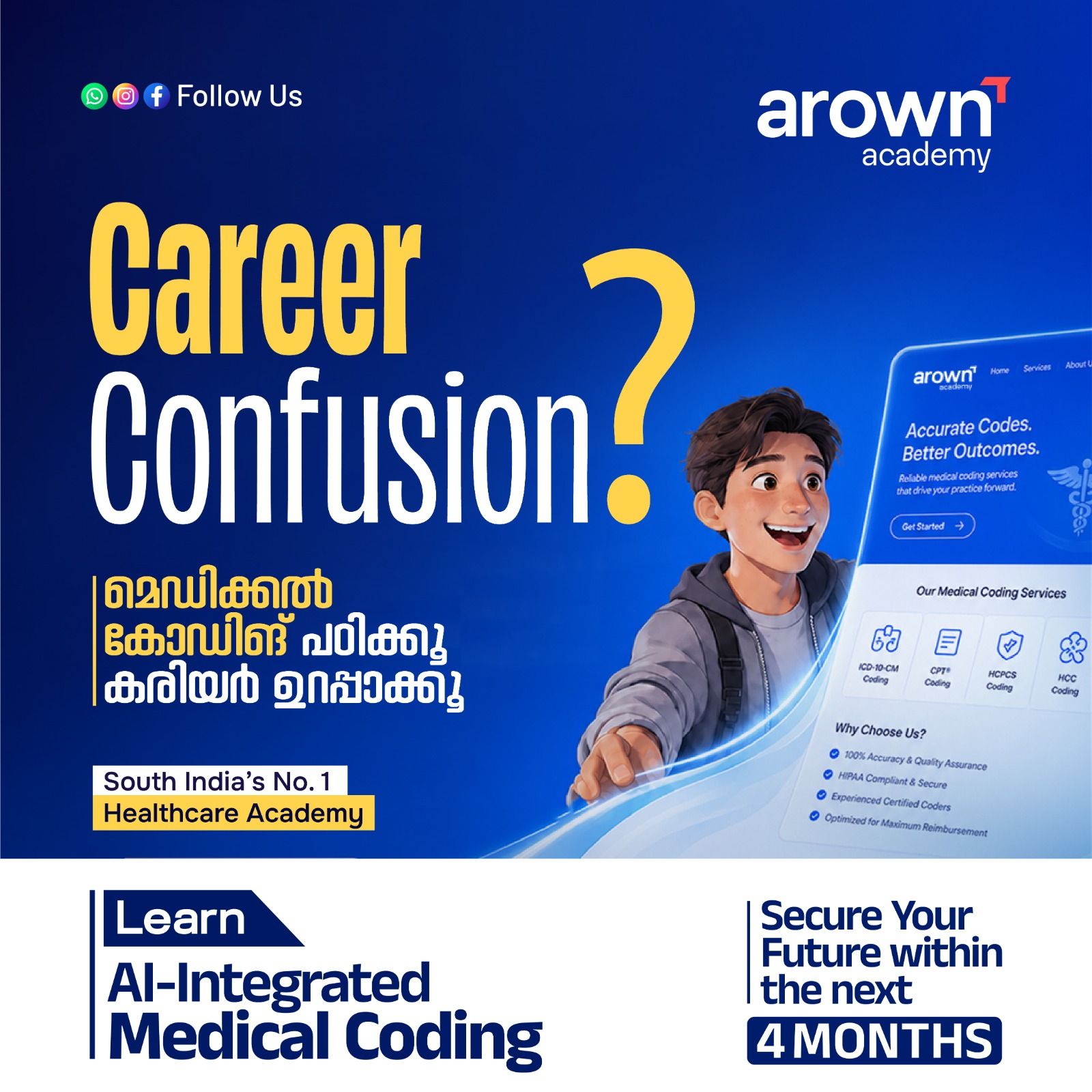 Arown Academy Facebook ad