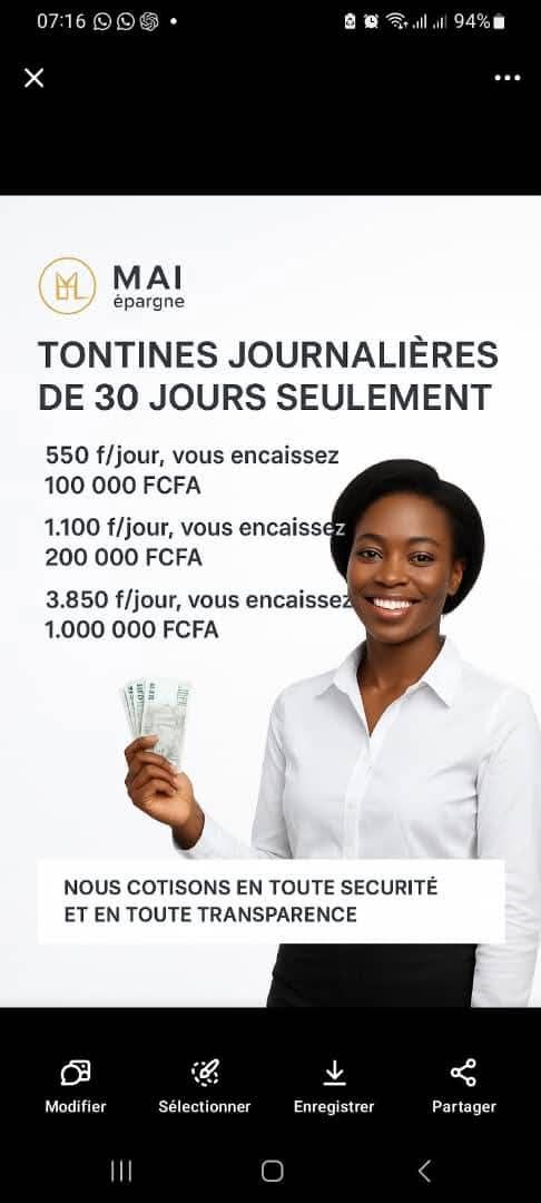 Ida shopping Facebook ad: Rejoins une Ton.tine 100 % légale et sécurisée