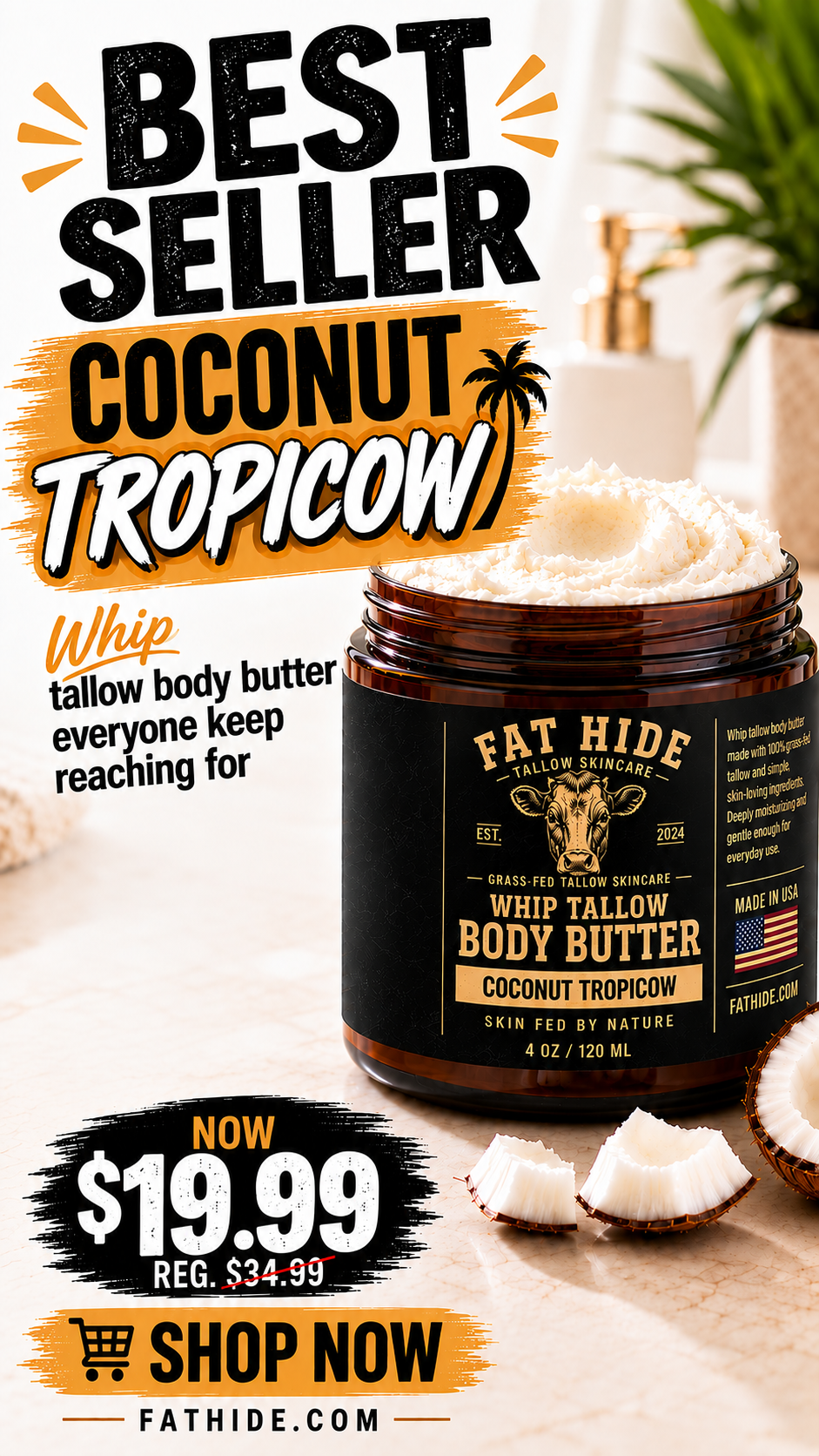 Fat Hide Facebook ad: Best Seller Body Butter