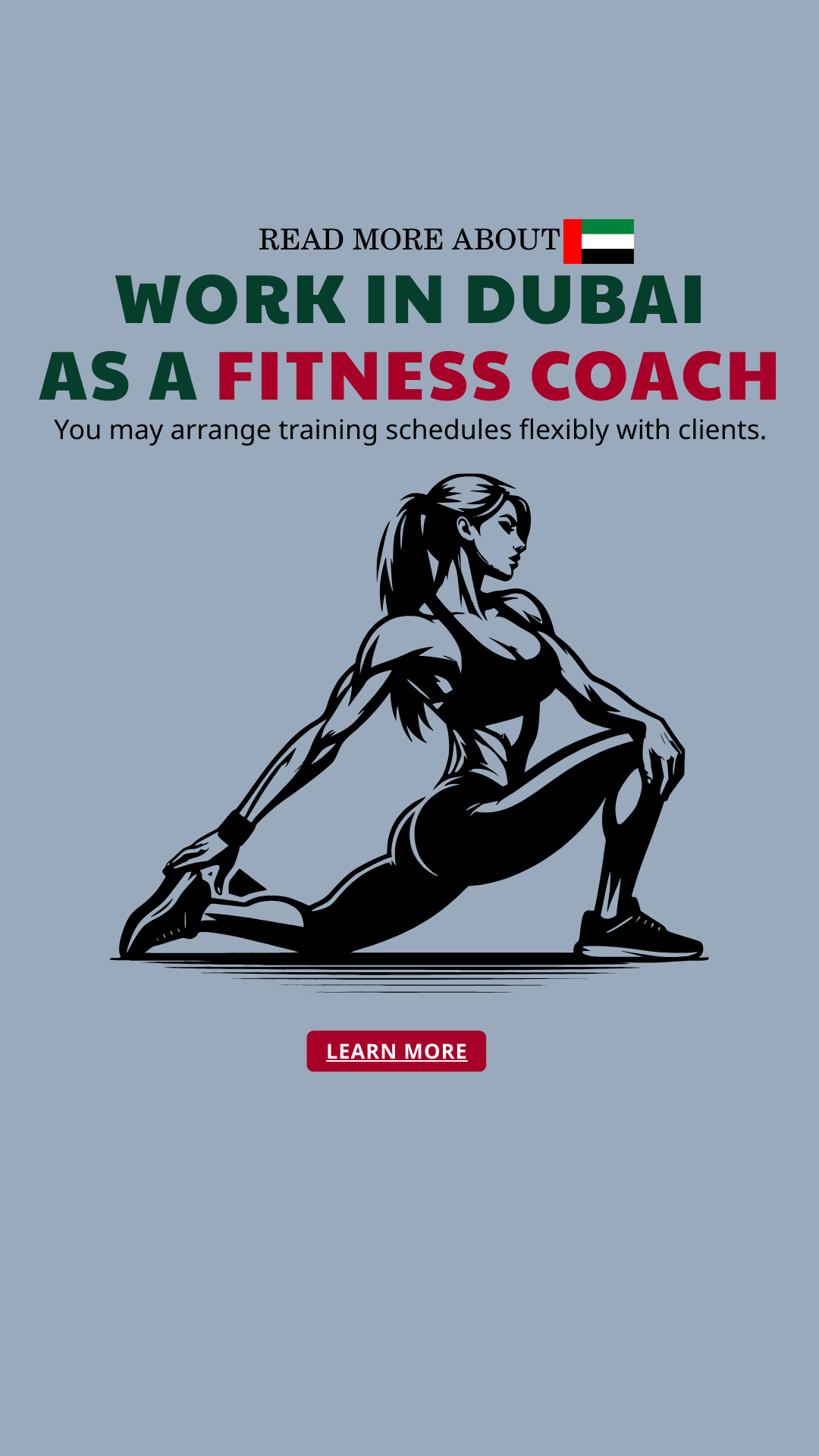 HireHub Facebook ad: Curious about becoming a fitness coach in Dubai?