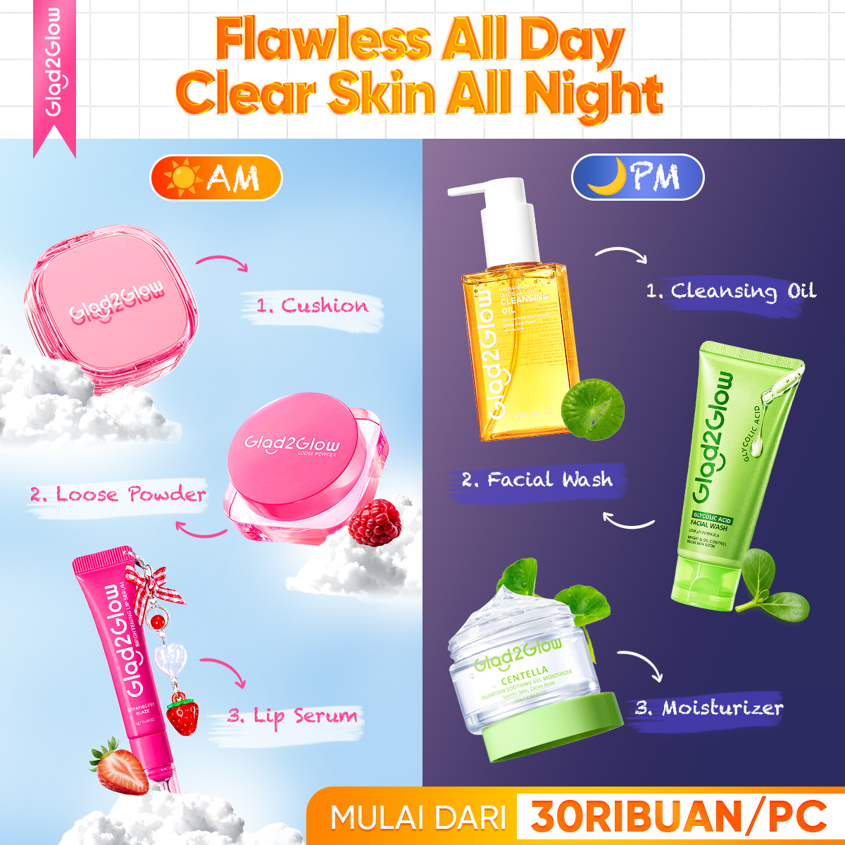 Glad2Glow-indo. Facebook ad