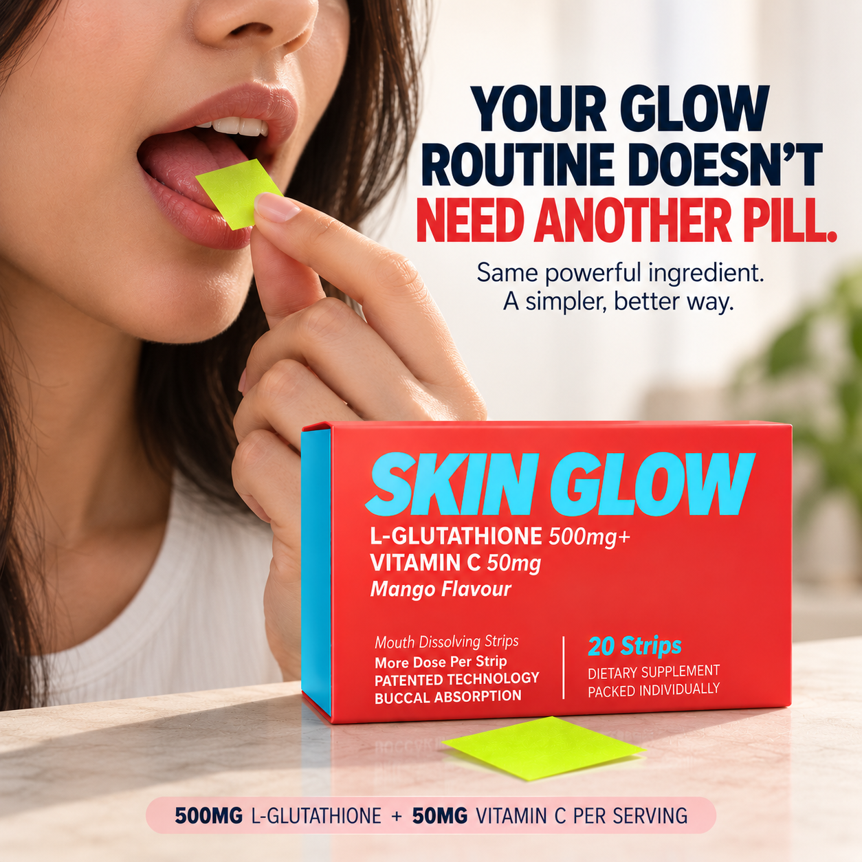 BonAiyu Health Facebook ad: Your Glow Routine, Without The Pills