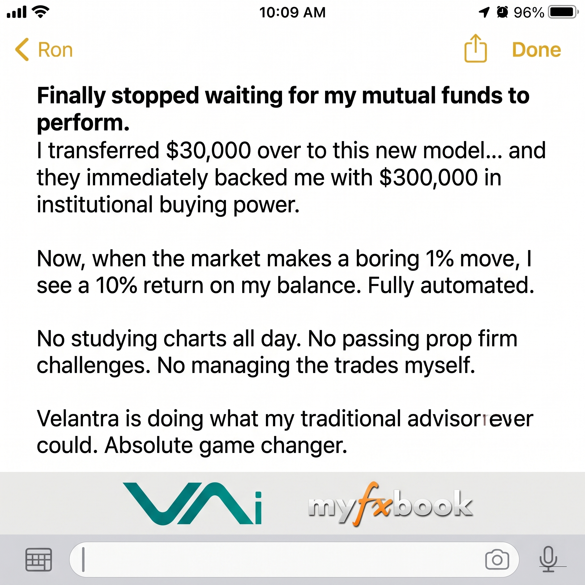 Velantra AI - 10x Leverage Facebook ad: Fully Automated Trading with 10x The Returns