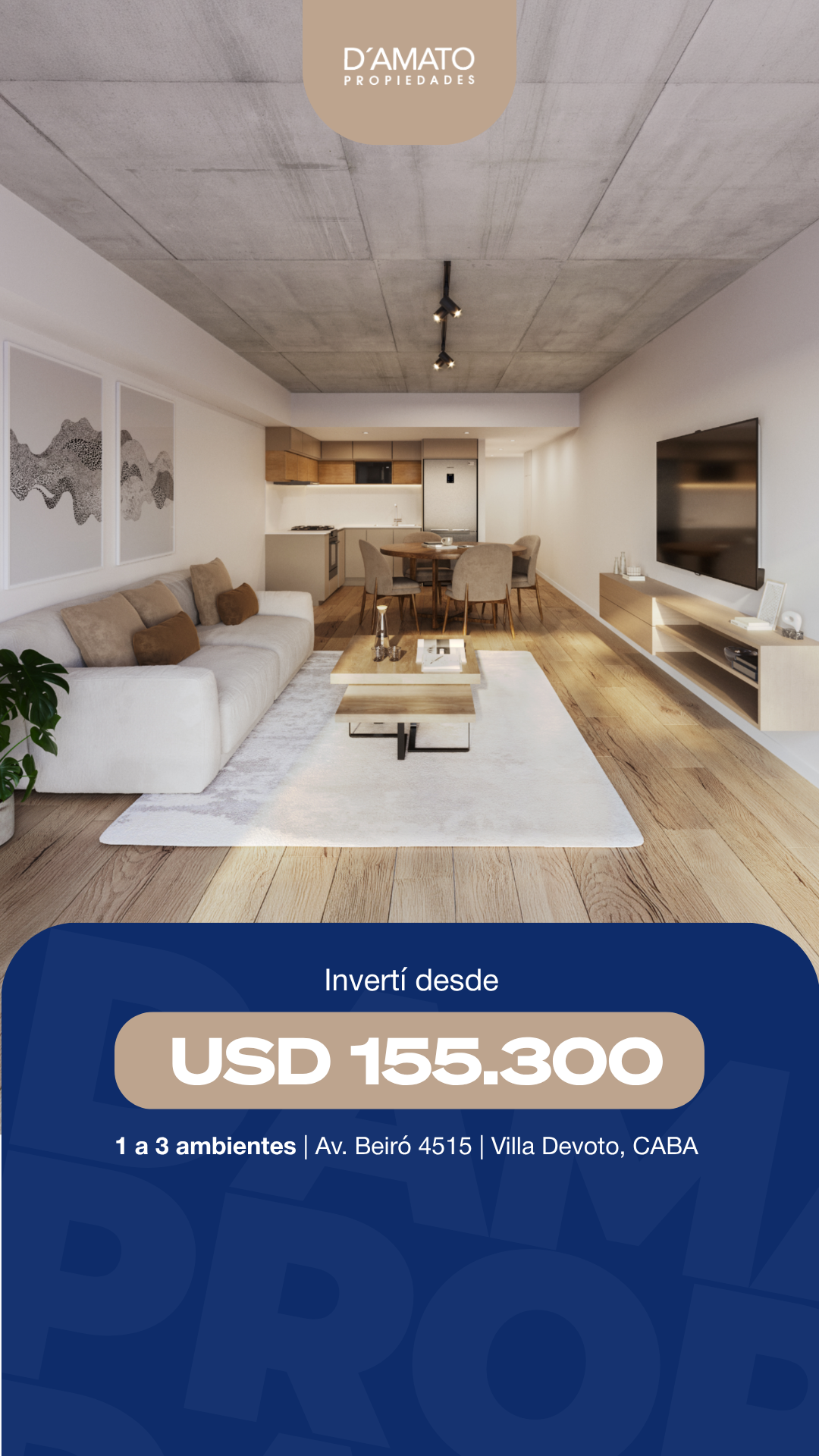 D'Amato Propiedades Facebook ad from May 14, 2026