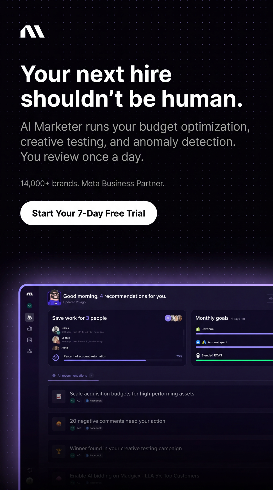 madgicx.com Facebook ad