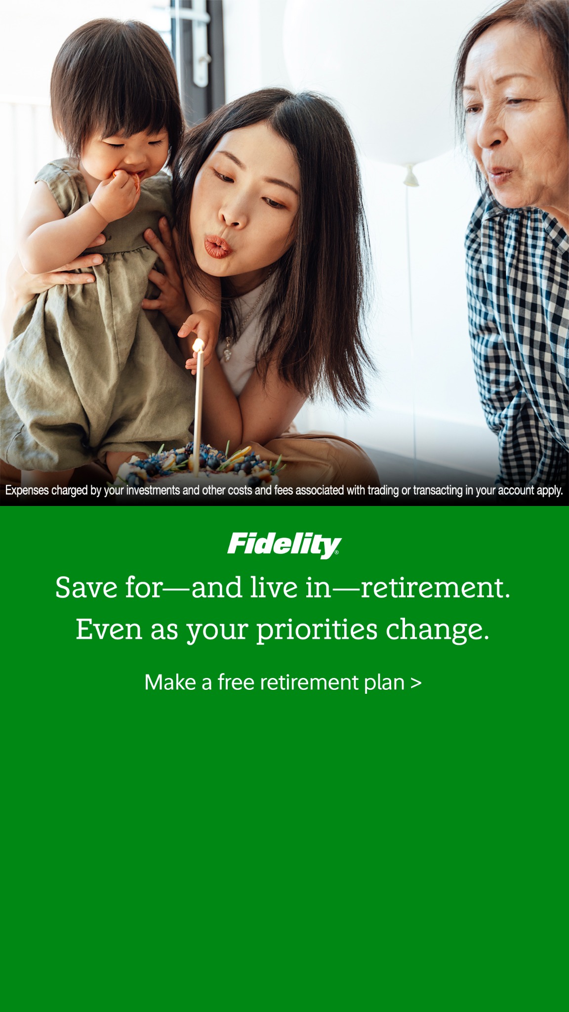 Fidelity Investments Facebook ad