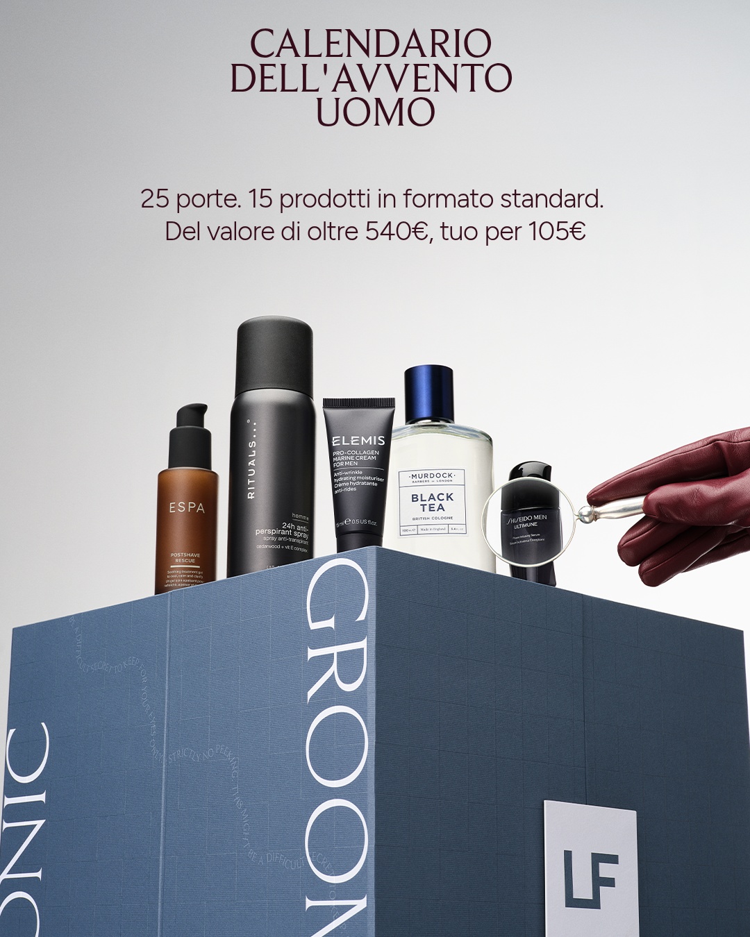 LOOKFANTASTIC Facebook ad: Calendario dell'Avvento uomo