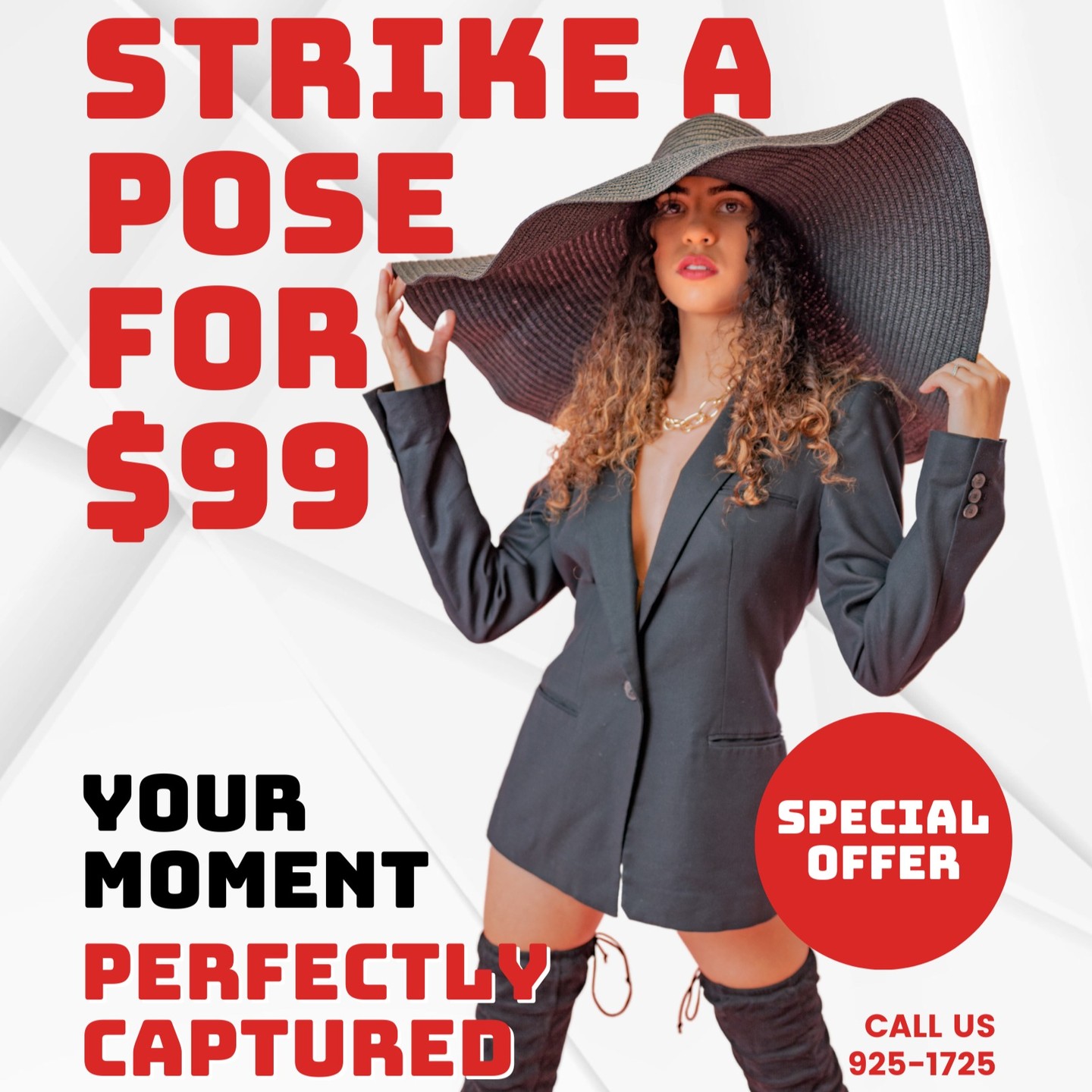 DragonFly Facebook ad: Strike a Pose for Just $99, Your Moment…