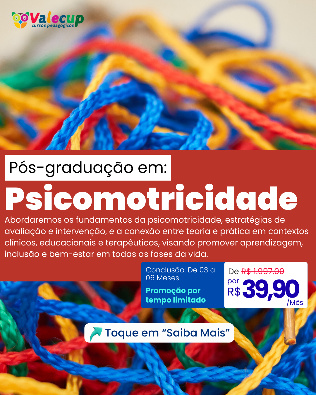 Valecup - Cursos Pedagógicos Facebook ad