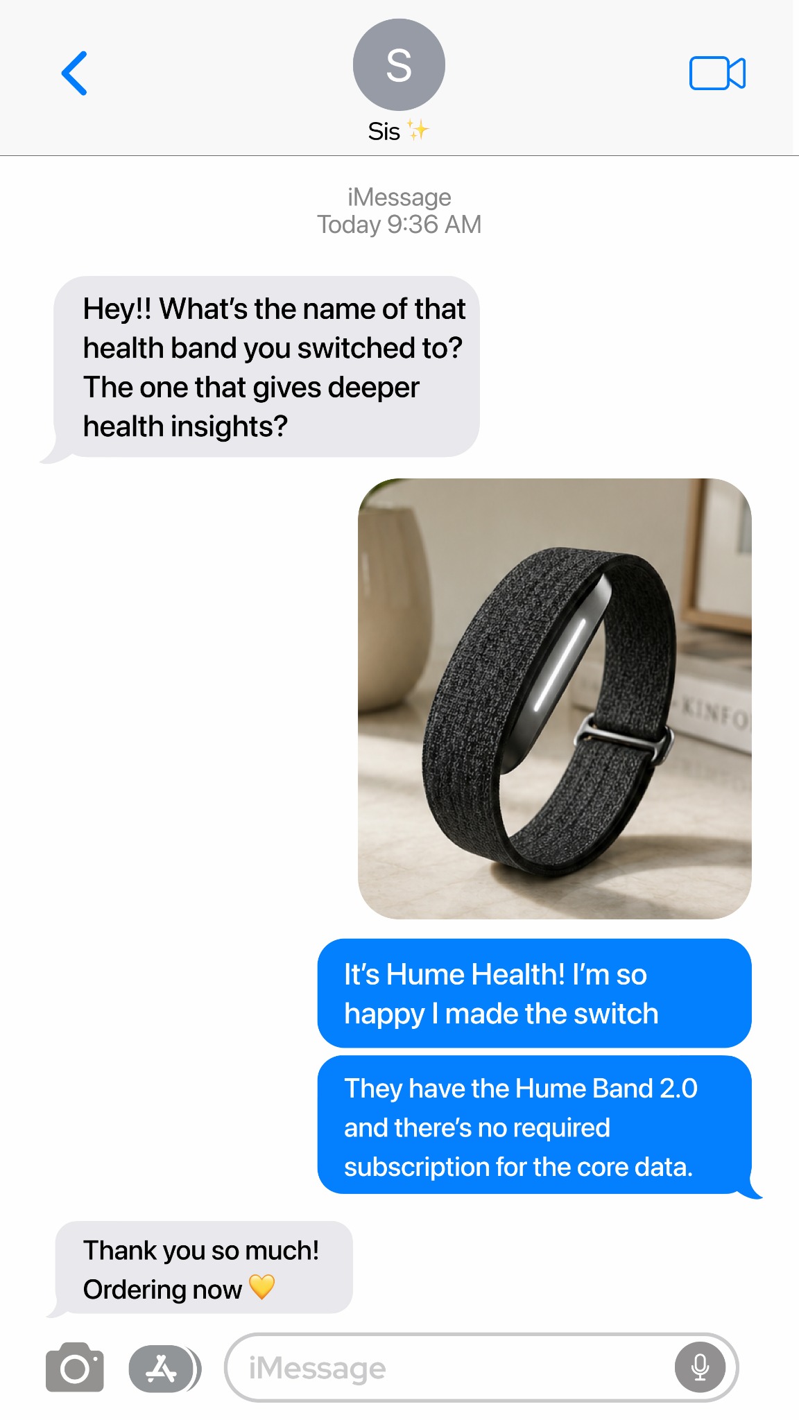 Hume Health Facebook ad