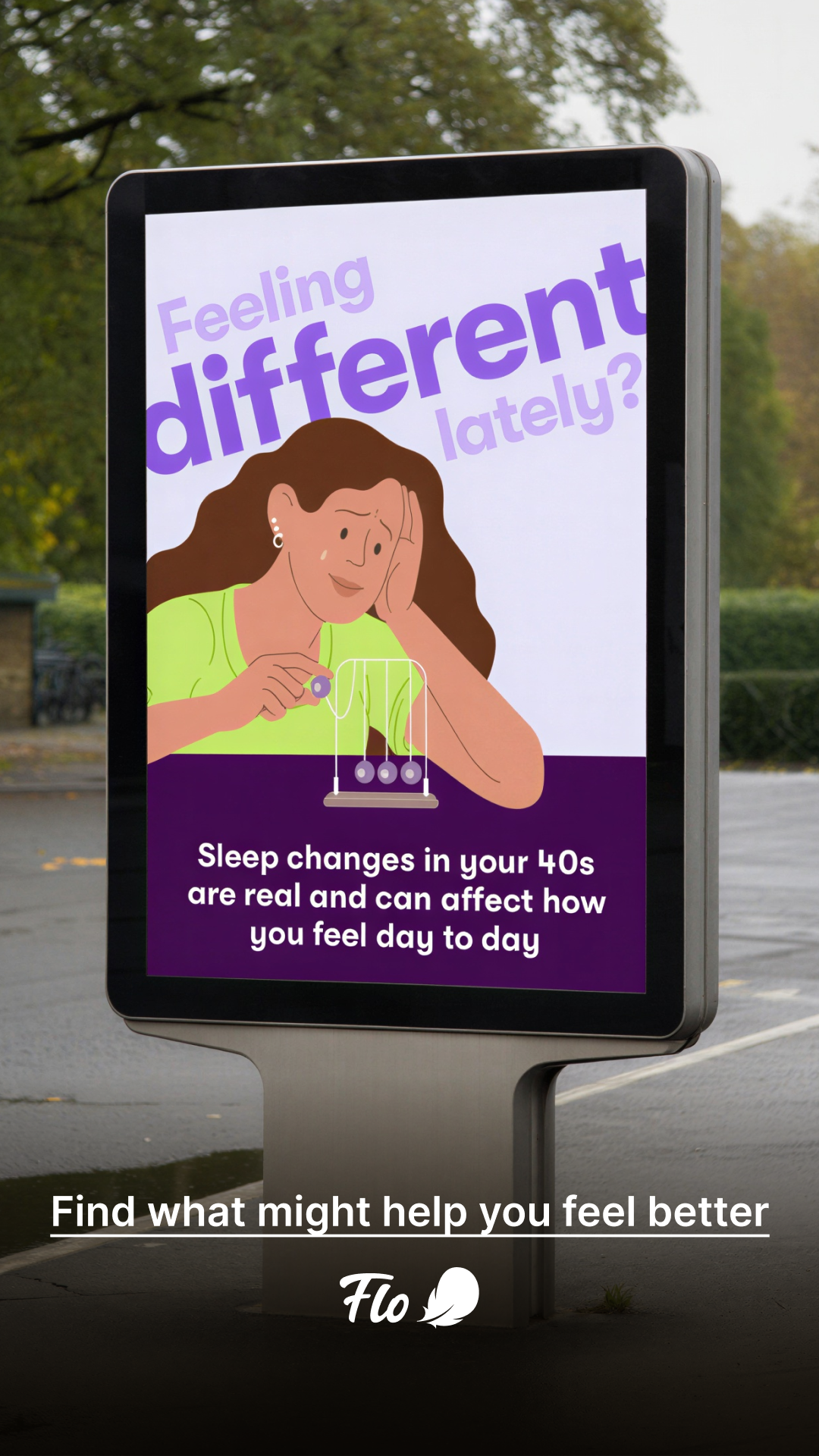 Flo Health App Facebook ad: Try Flo and never look back