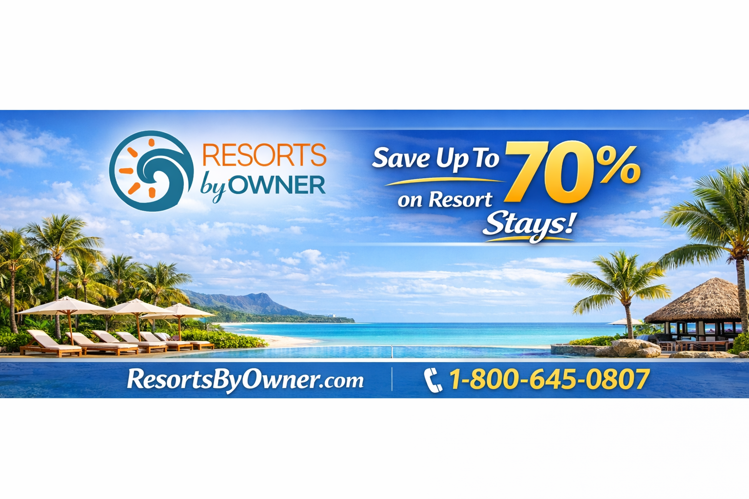 Resorts By Owner Facebook ad: Book Your Summer Vacation Today!