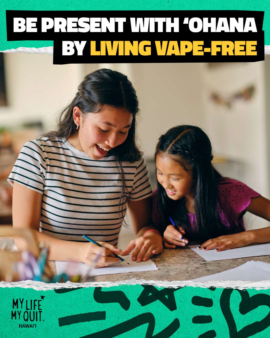 Escape the Vape HI Facebook ad: Want to hang out with the ‘ohana without…