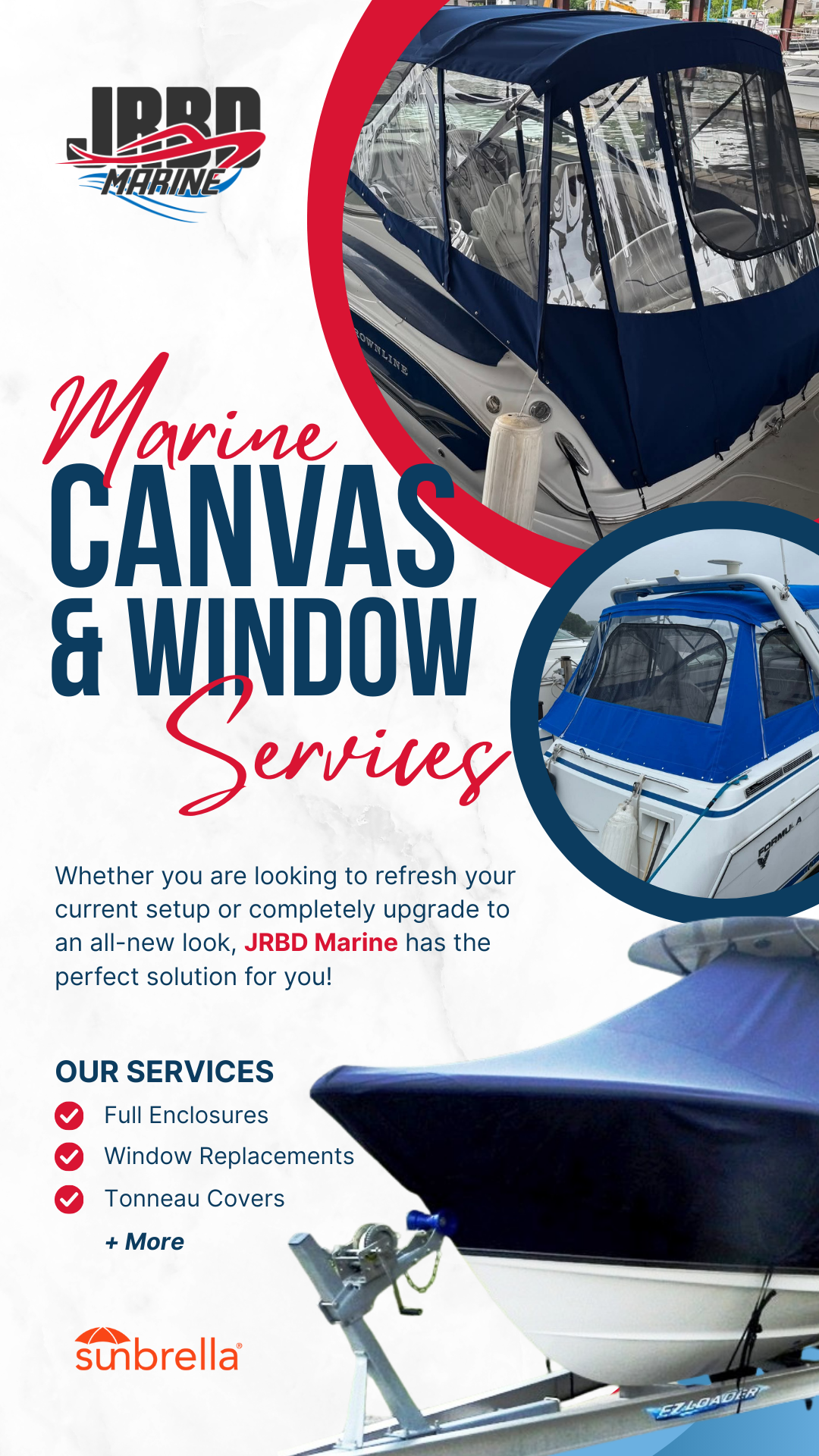 JRBD Marine Facebook ad from Sep 15, 2025