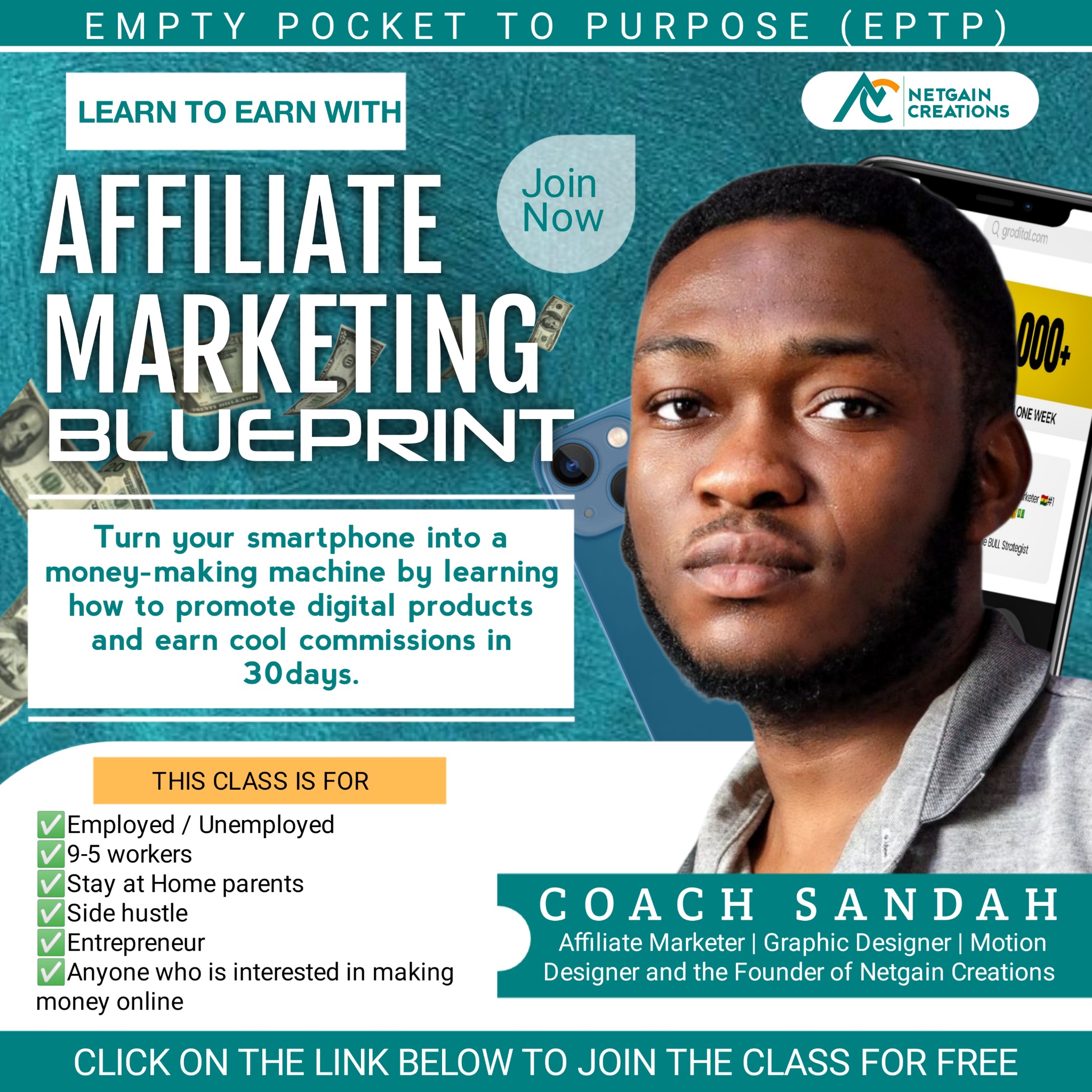 Affiliate Marketing Blueprint Facebook ad: Tired of watching others succeed online while you…