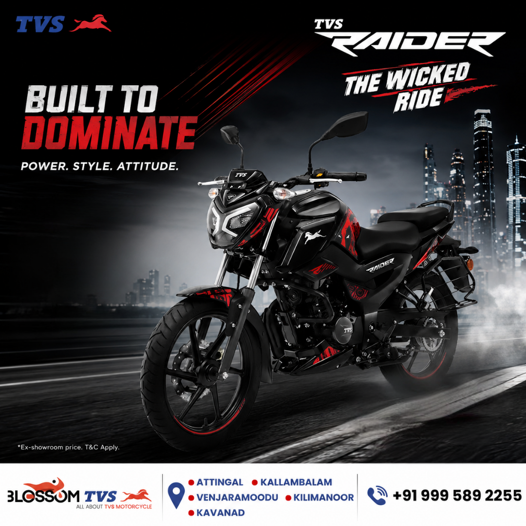 Blossom TVS Kallambalam Facebook ad: Upgrade your ride with style, savings, and powerful…