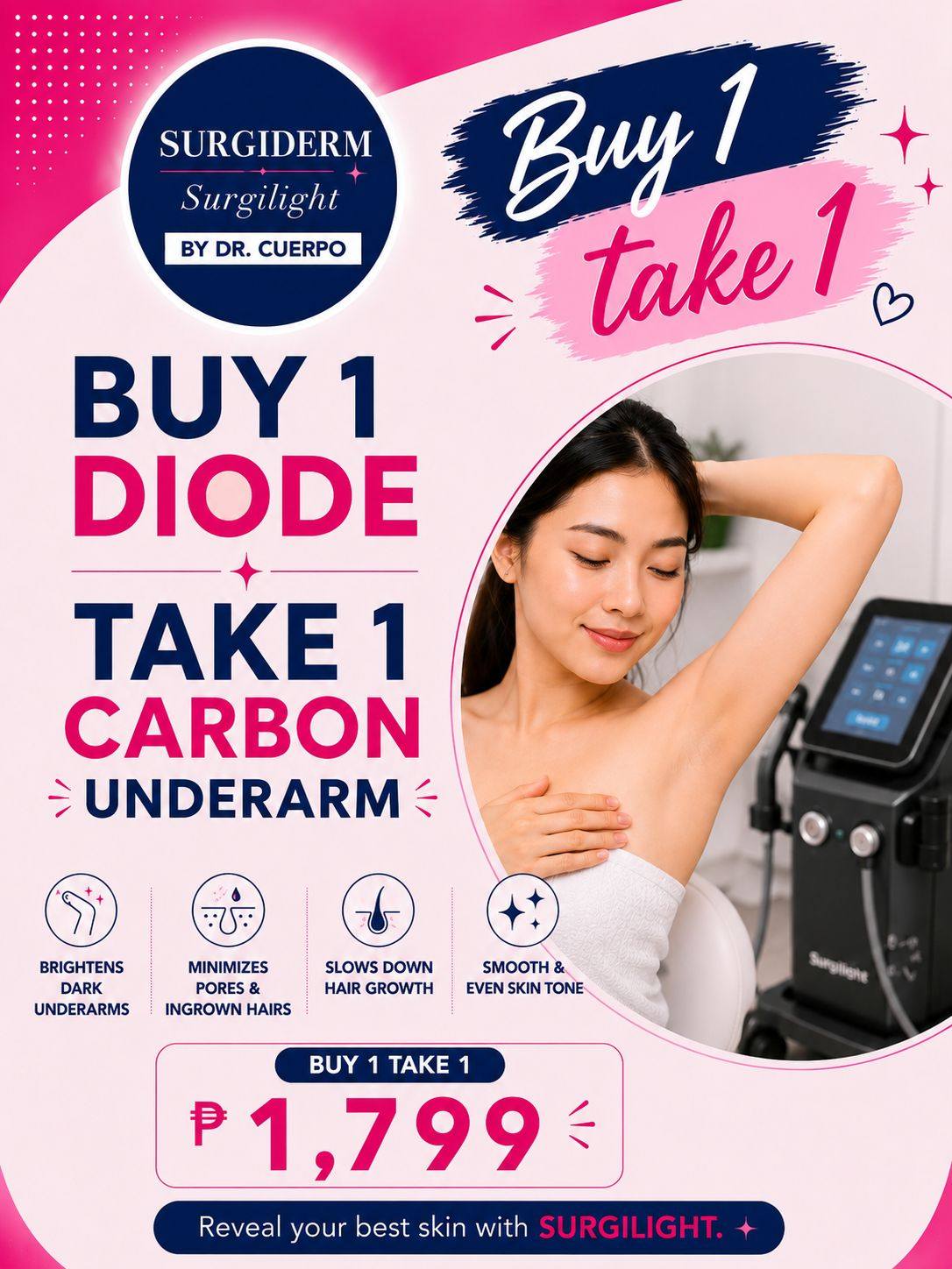 Surgilight Robinsons Antipolo Facebook ad: BUY 1 TAKE 1 PROMO!