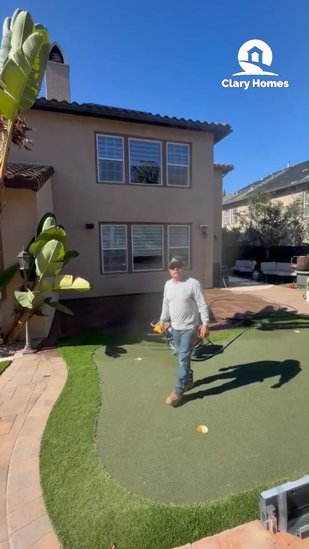 Clary Homes Facebook ad: Darynell is on site in San Diego, getting…