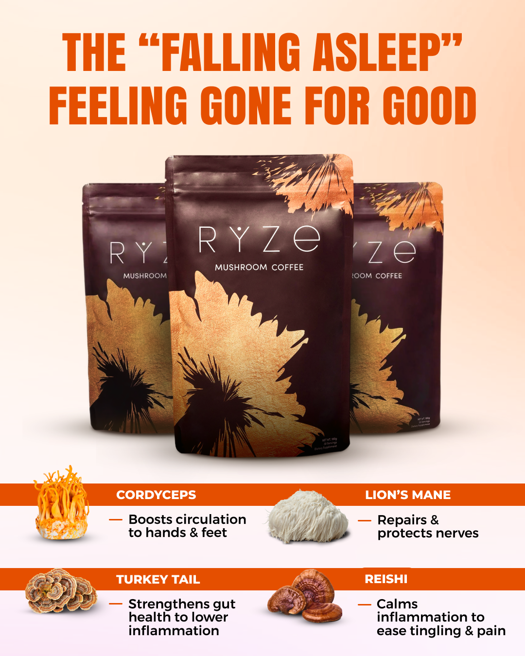 RYZE Superfoods Facebook ad