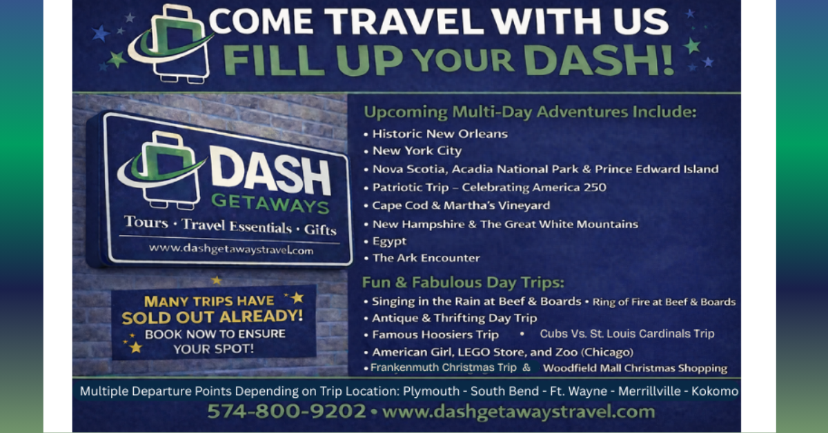 Dash Getaways Travel - Tours & Gift Shoppe Facebook ad