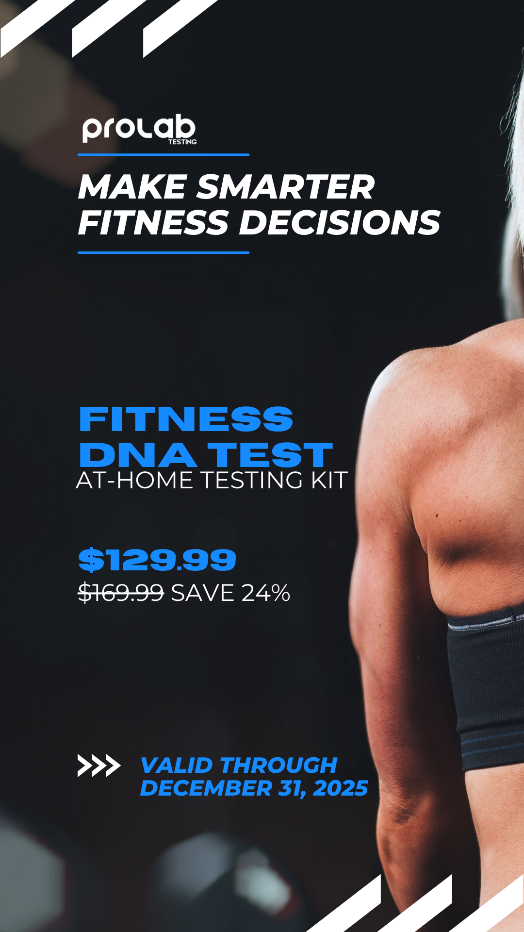 ProLab Testing LLC Facebook ad: Train Smarter, Not Harder!