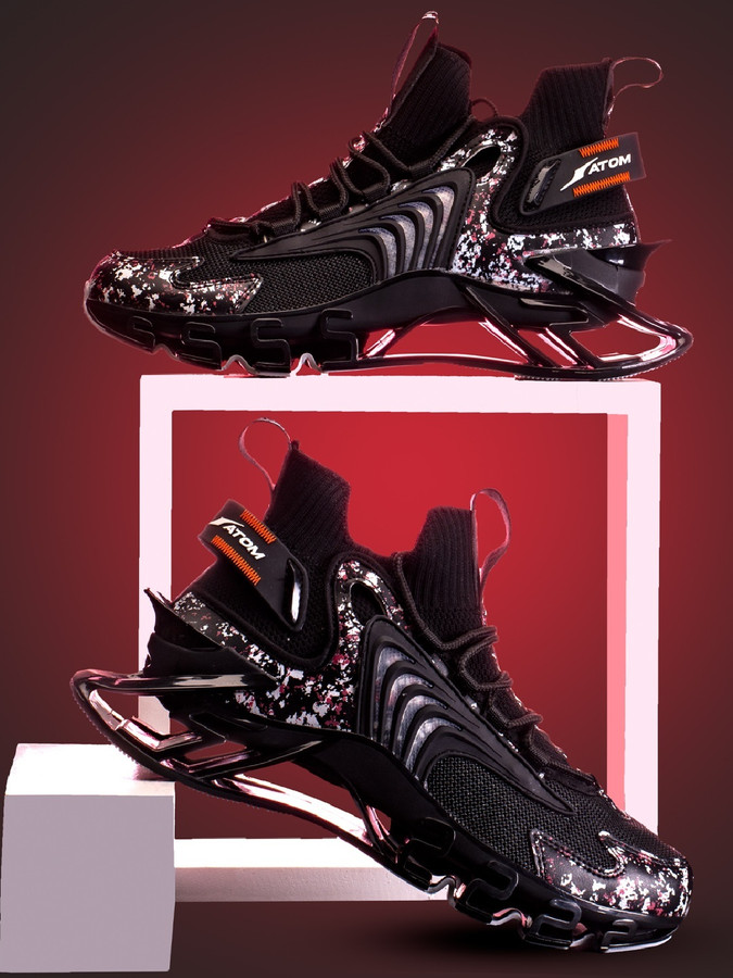 ATOM Sneakers Facebook ad: Most sneakers follow trends.ATOM creates them.Designed in…