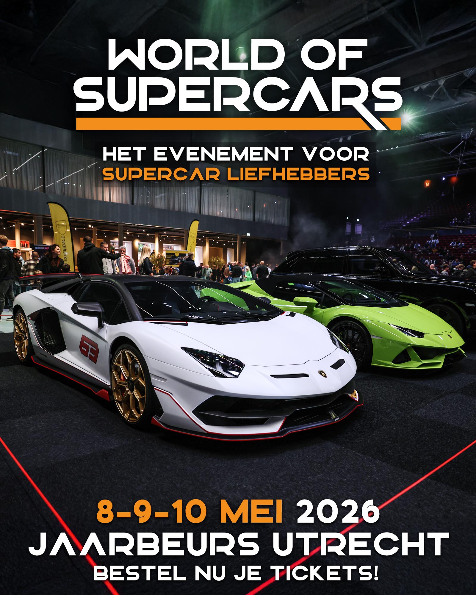 World of Supercars Facebook ad: HET PERFECTE DAGJE WEG: KOM NAAR WORLD OF…