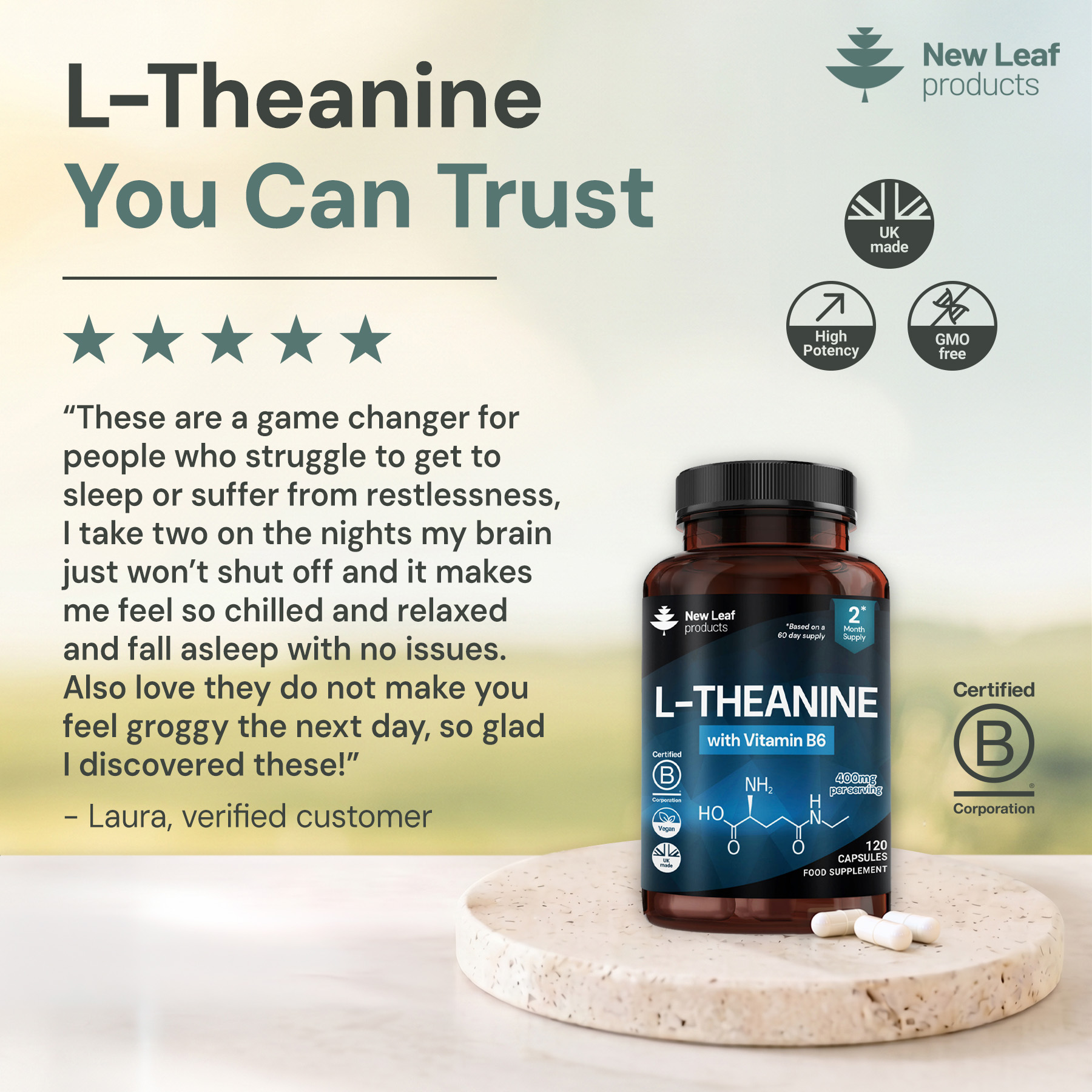 New-Leaf-Products.com Facebook ad