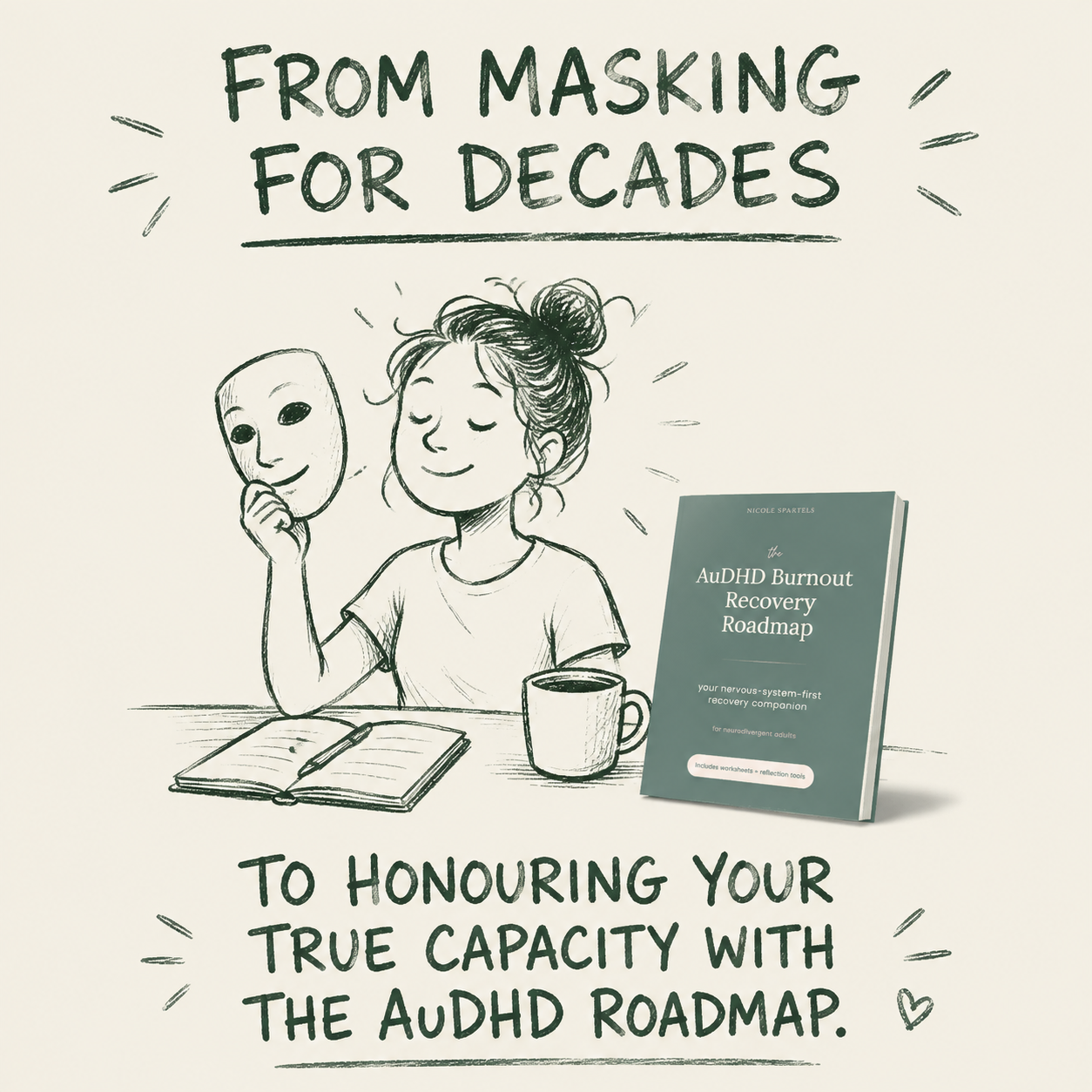 Audhd Burnout Recovery Facebook ad: Burnout recovery designed for your brain.