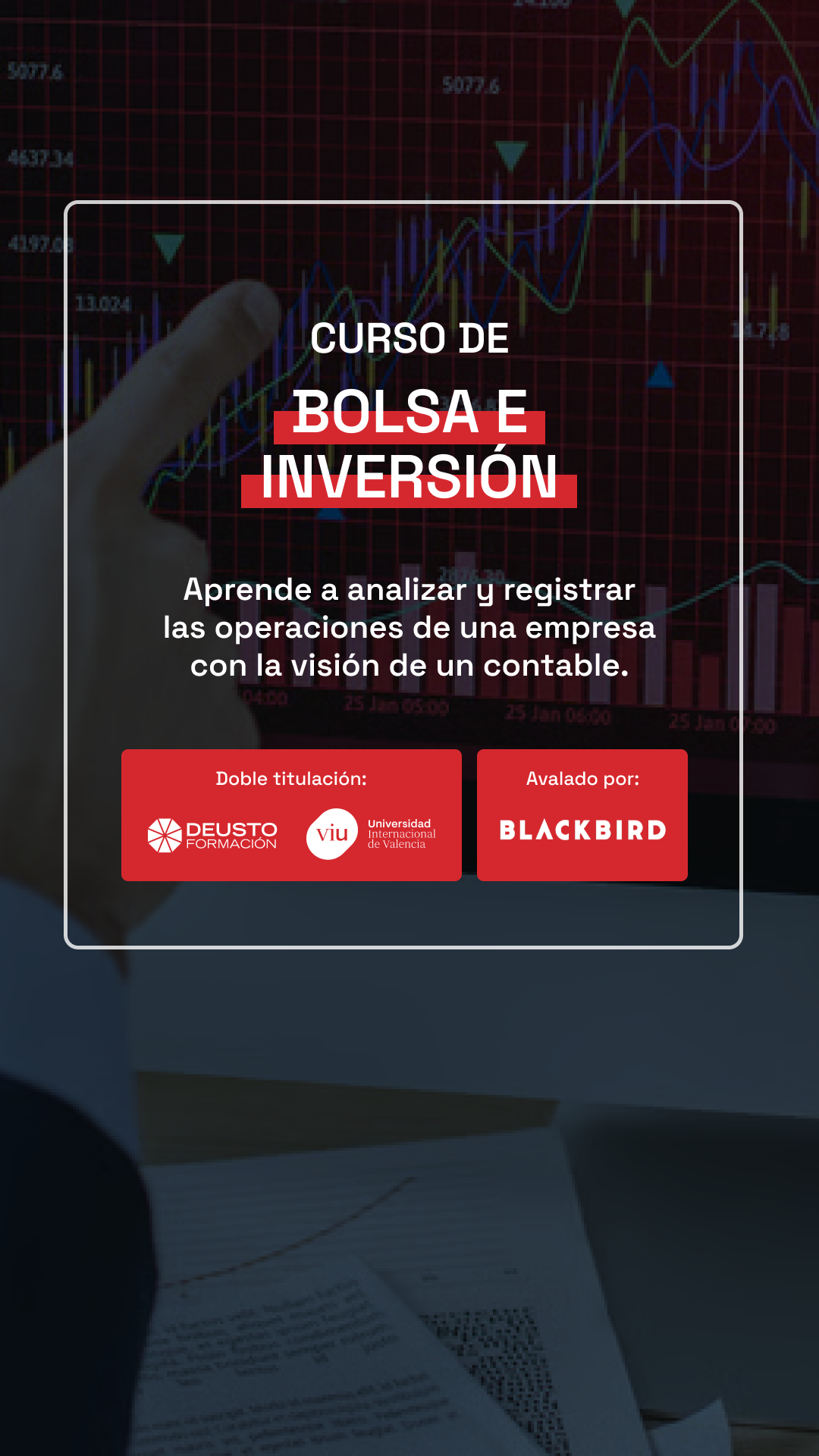 Deusto Formación Facebook ad: Bolsa sin improvisar