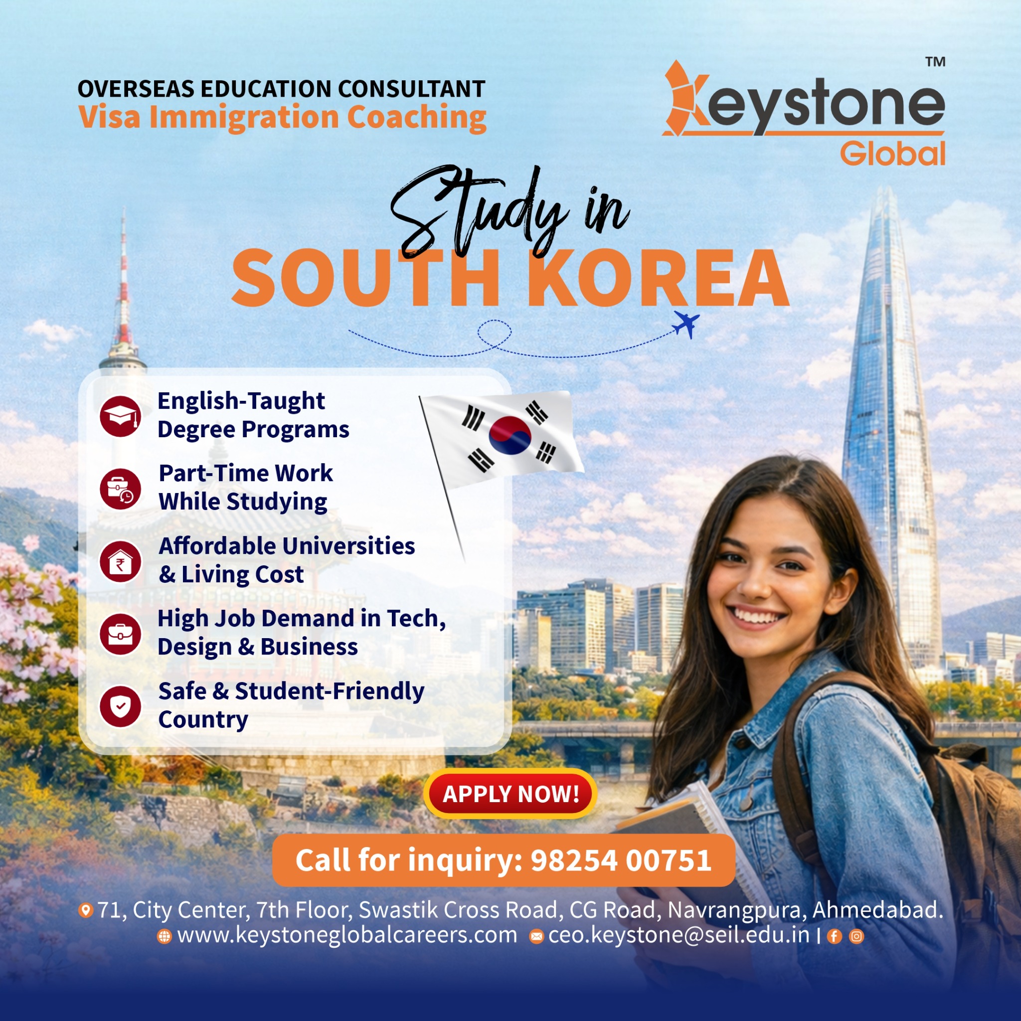 Keystone Global Careers Facebook ad: Dreaming of studying abroad?