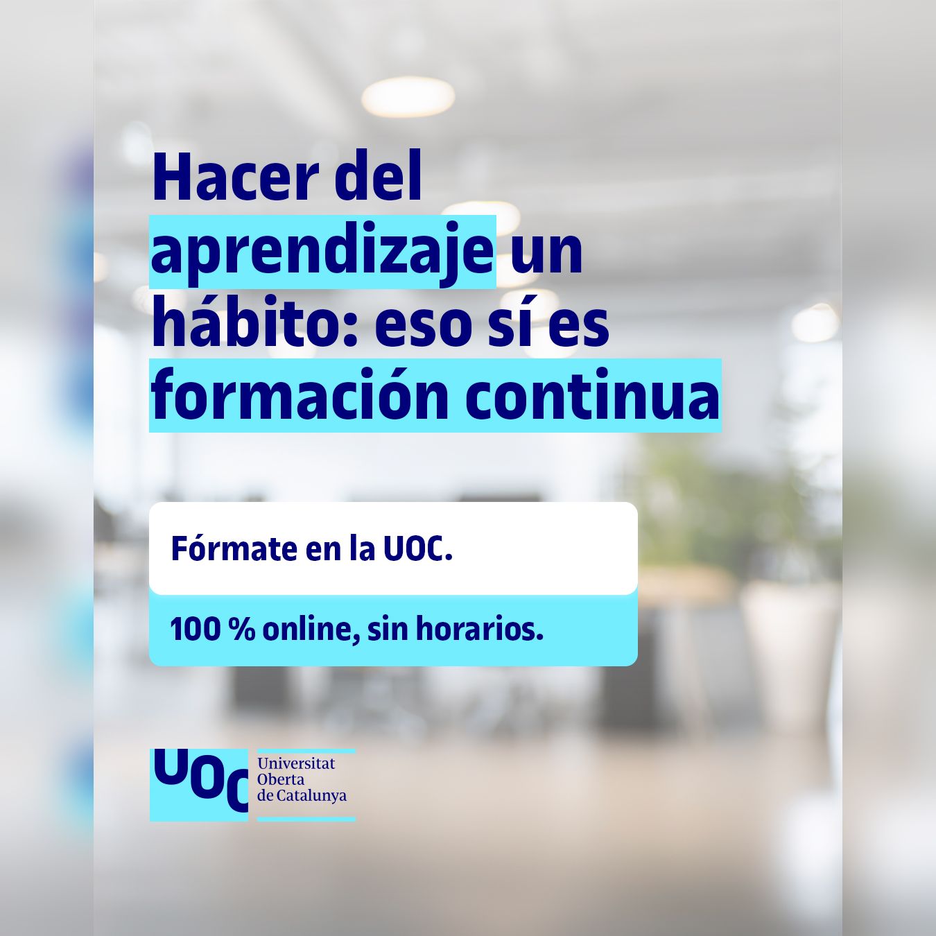 Universitat Oberta de Catalunya (UOC) Facebook ad