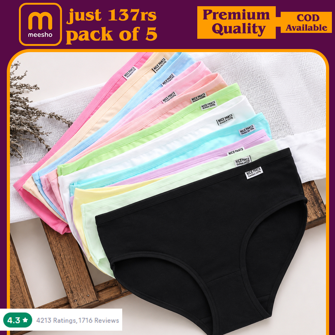 Zara fashion Facebook ad: Women’s Cotton Panties Pack of 5, JUST ₹137/-