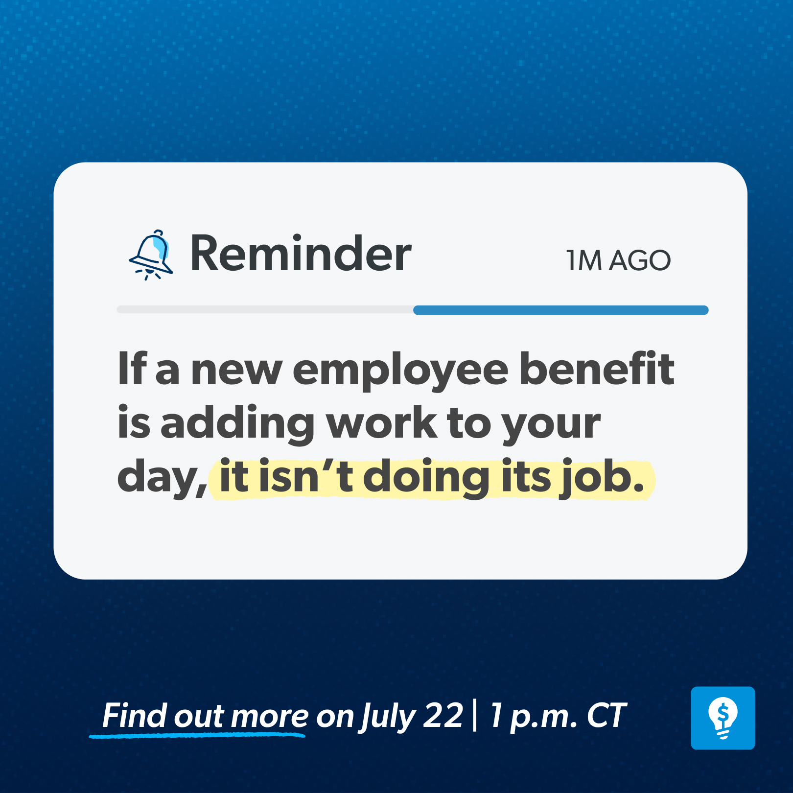 SmartDollar Facebook ad: An Employee Benefit That Cuts HR Stress