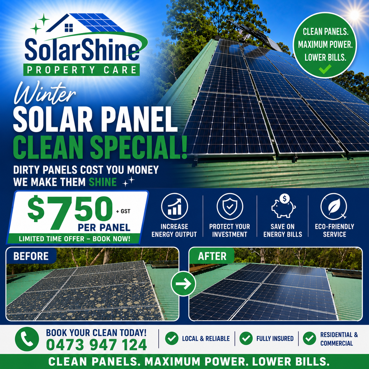 Solar Shine Property Care Facebook ad