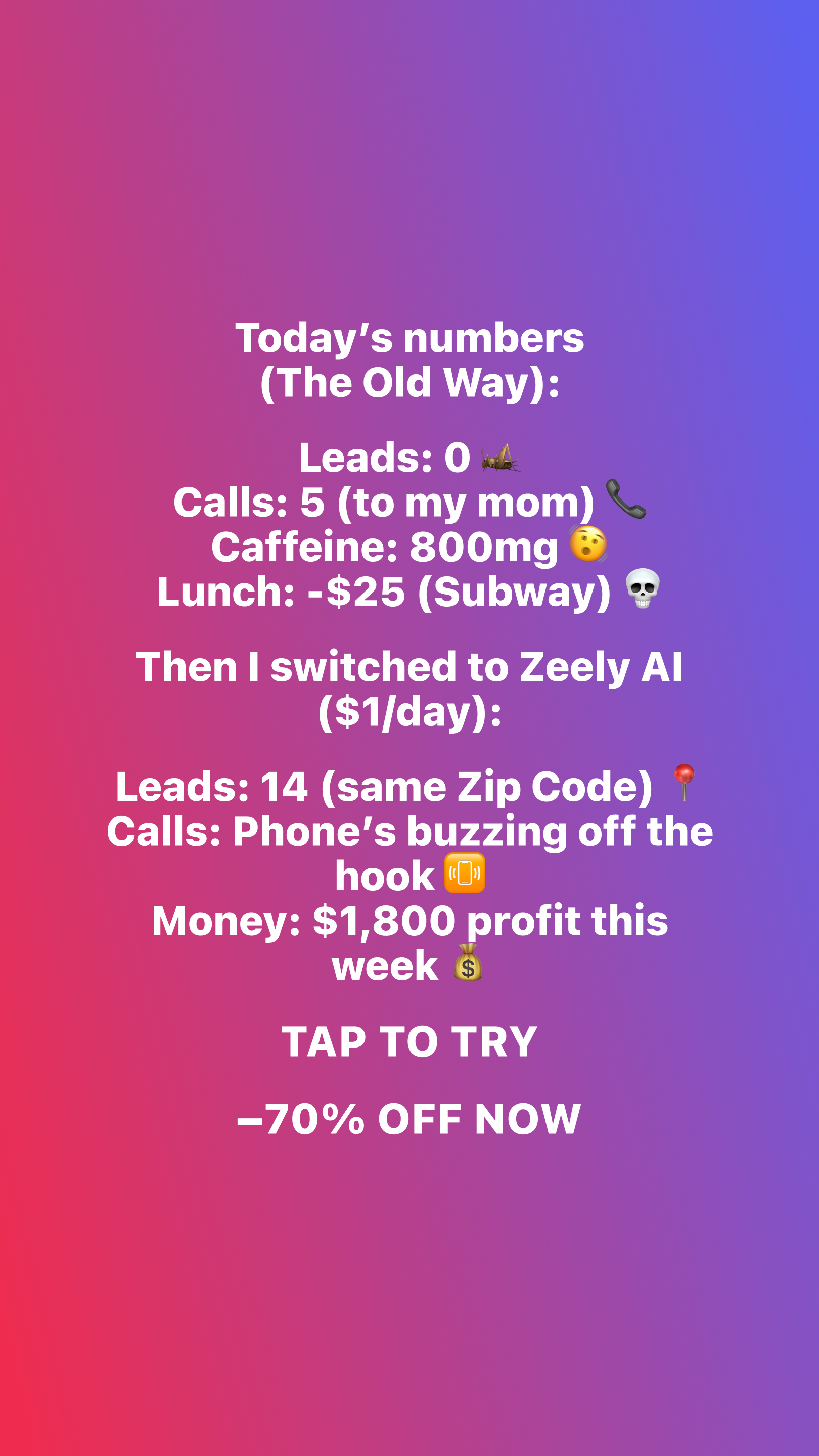 Zeely Facebook ad