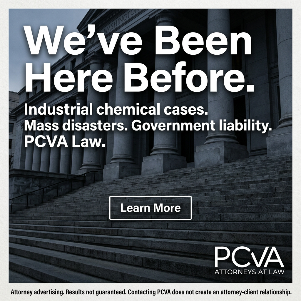 Pfau Cochran Vertetis Amala PLLC Facebook ad: We've Been Here Before.