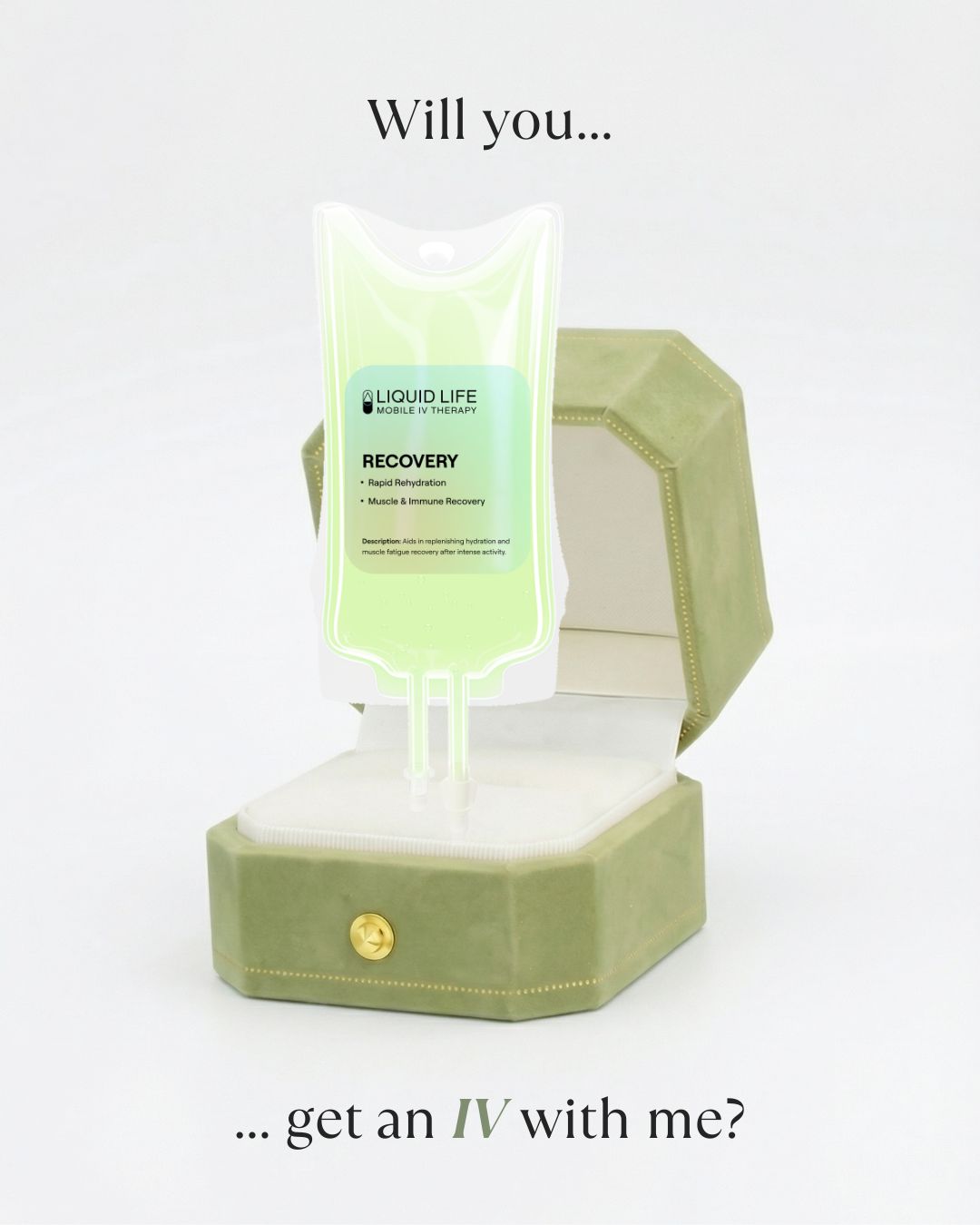 Liquid Life Mobile IV Therapy Facebook ad from May 8, 2026