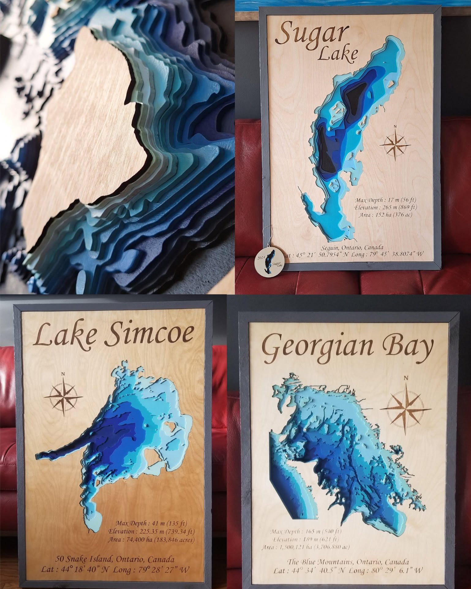 Jeff Clucas Facebook ad: 3D Lake Depth & Topo Maps