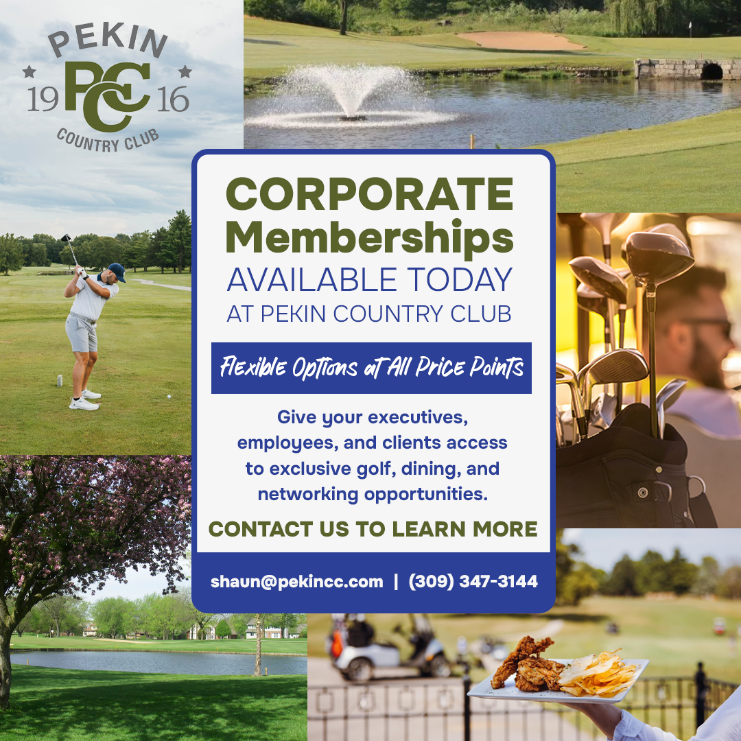 Pekin Country Club Facebook ad: The Ultimate Business Perk: PCC Corporate Membership
