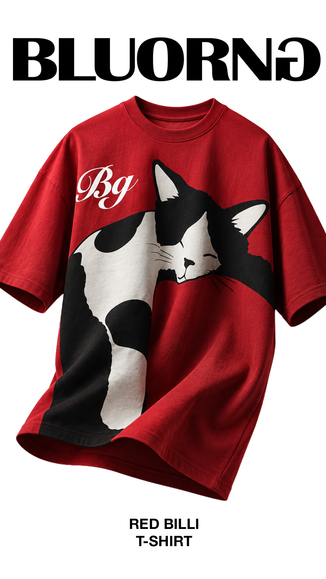 Bluorng Facebook ad: Red Billi T-Shirt