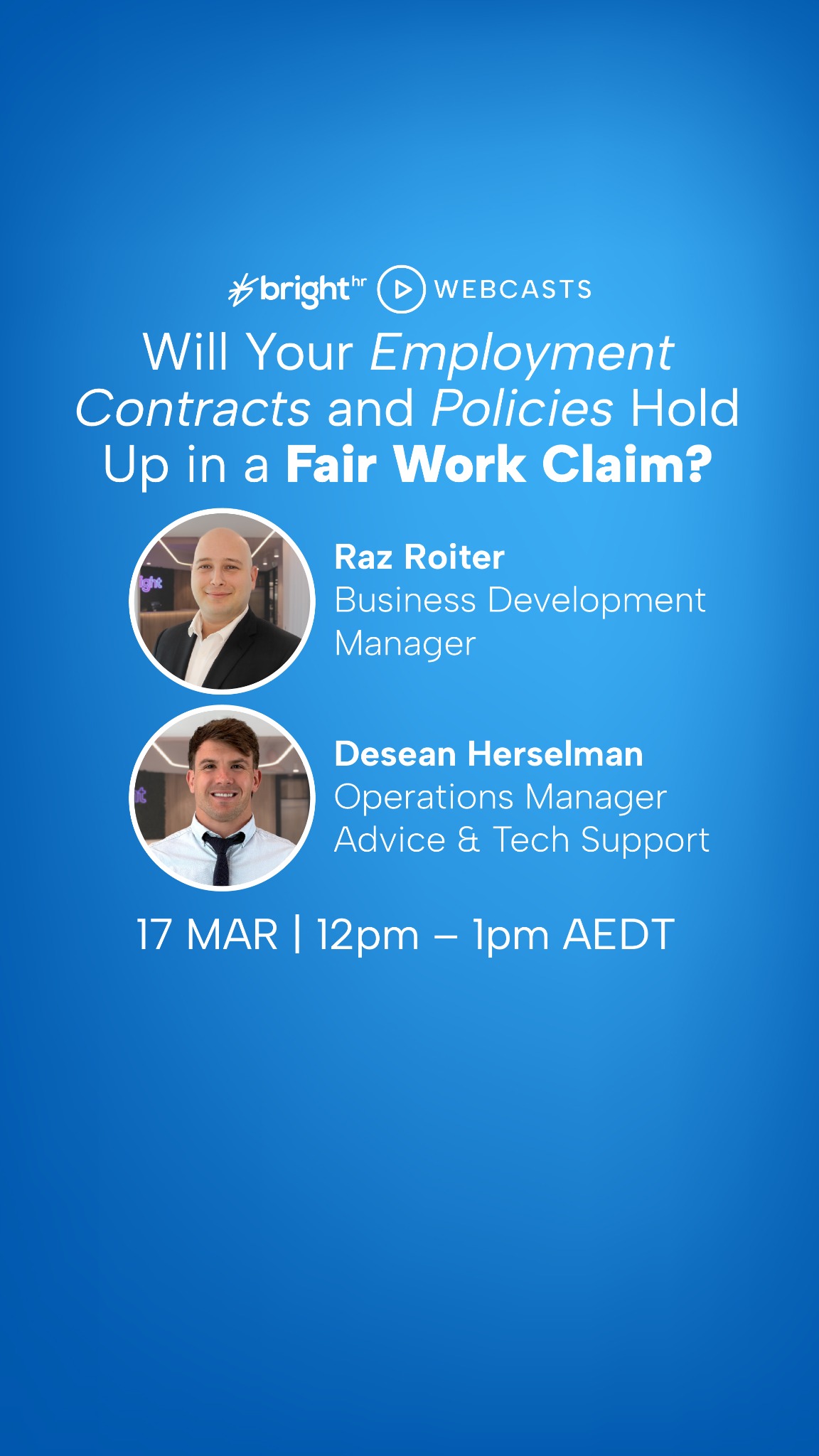 BrightHR ANZ Facebook ad