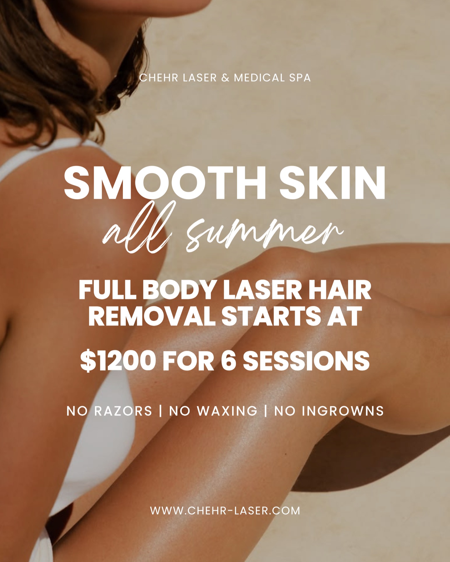 Chehr Laser & Medical Spa Facebook ad: Imagine a whole Houston summer without shaving.