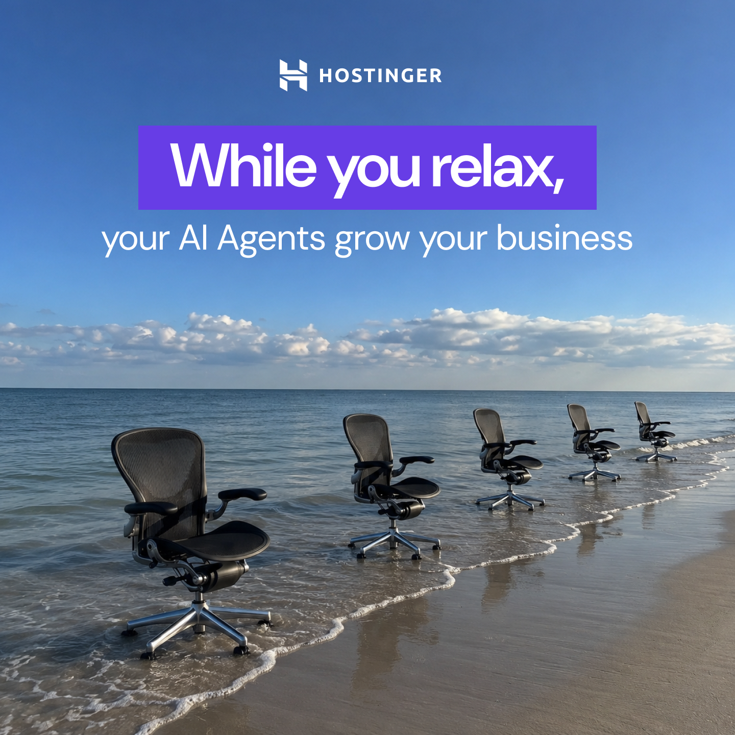Hostinger Facebook ad: Hostinger Agents