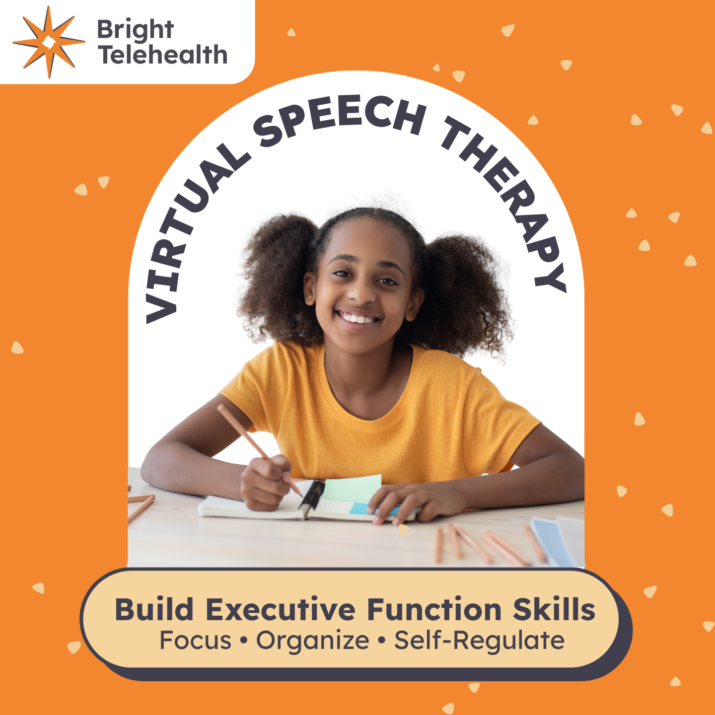 Bright Telehealth Facebook ad: Struggling with meltdowns, picky eating, school…