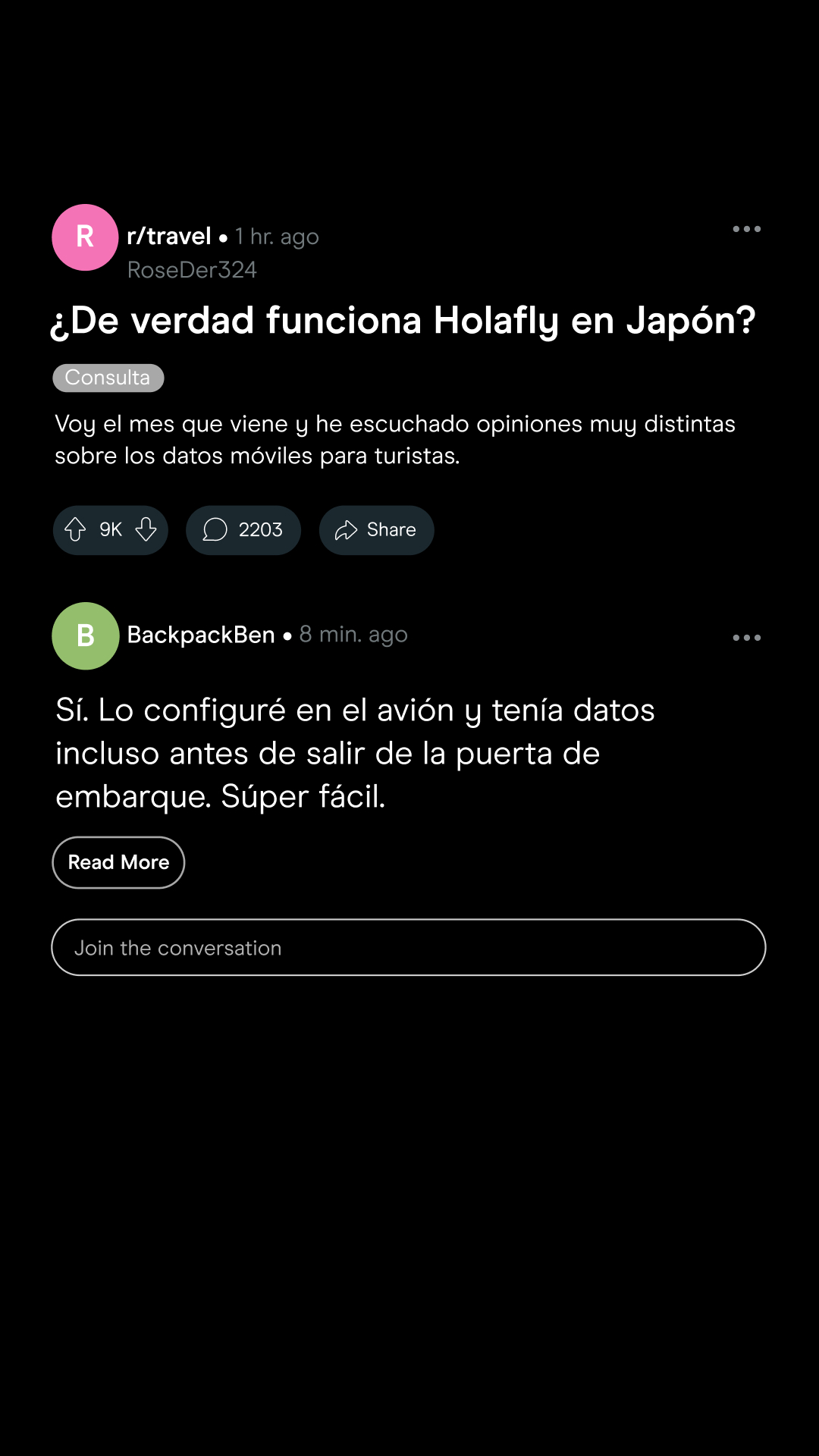 Holafly - Español Facebook ad