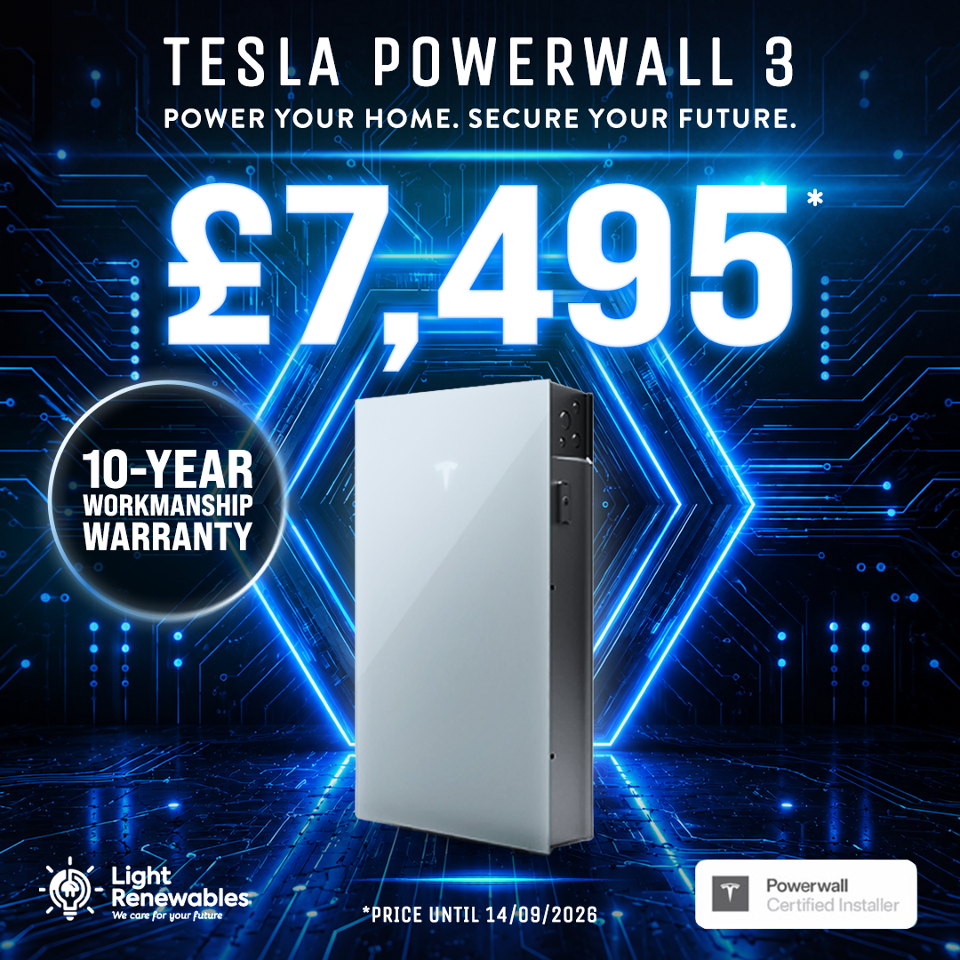 Light Renewables Facebook ad: Powerwall 3 | £7,495