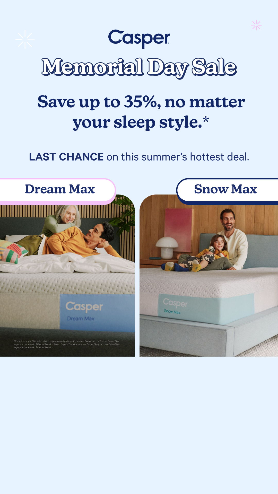 Casper Facebook ad