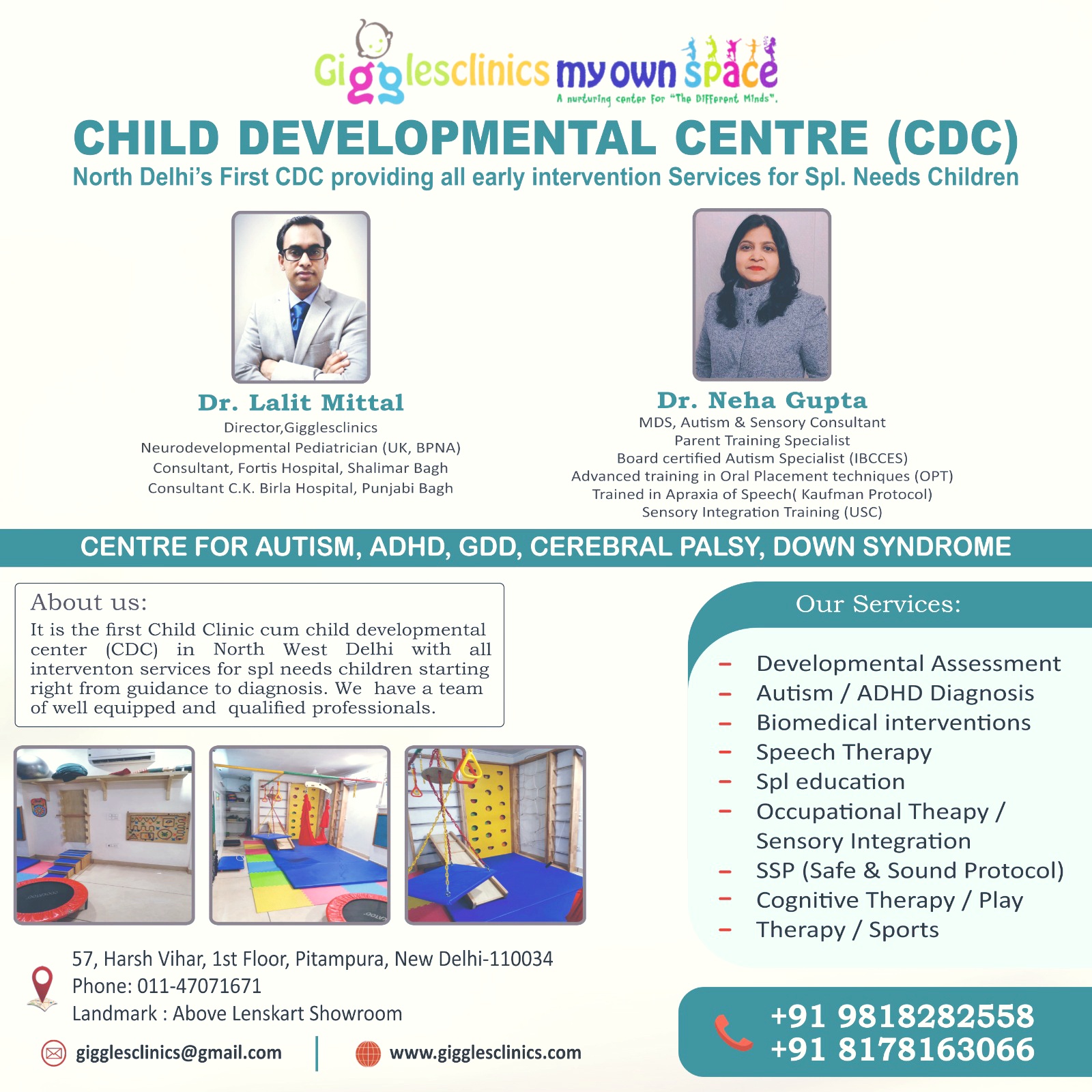 Gigglesclinics & My Own Space Facebook ad: - Gigglesclinics My Own Space - CDC Centre…